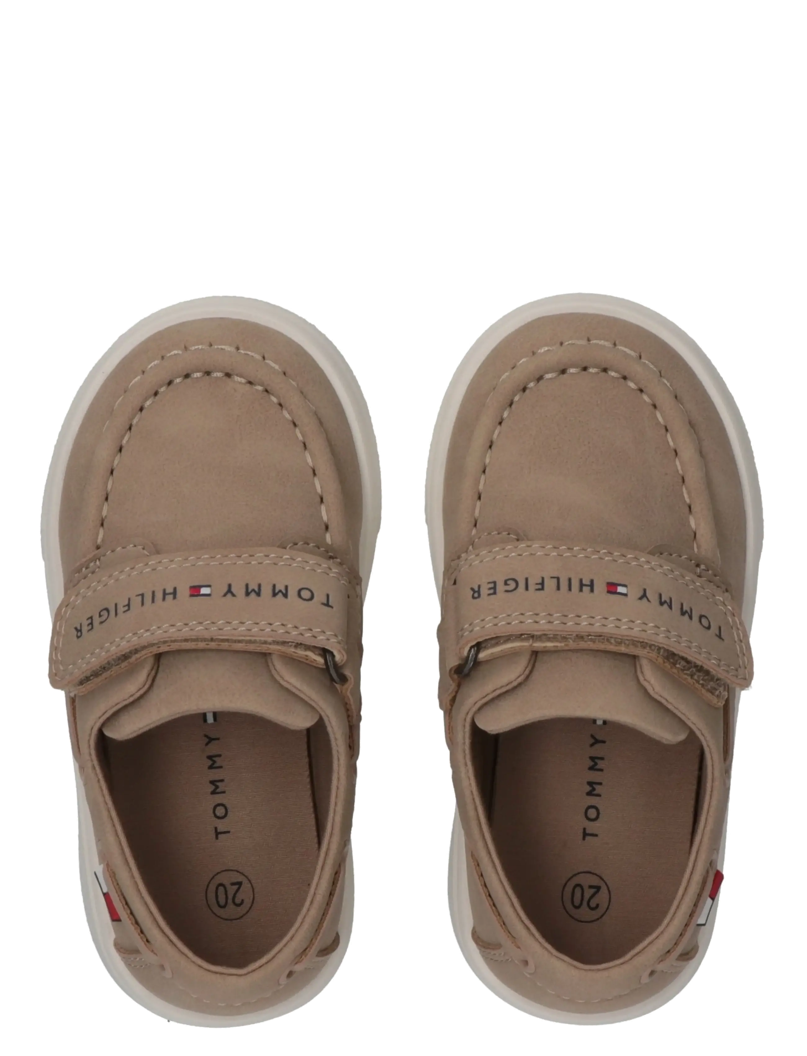 Tommy Hilfiger - TOMMY HILFIGER LOW CUT VELCRO SHOE - lave sneakers - beige - 2