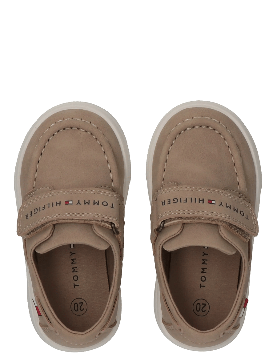 Tommy Hilfiger - TOMMY HILFIGER LOW CUT VELCRO SHOE - lave sneakers - beige - 2