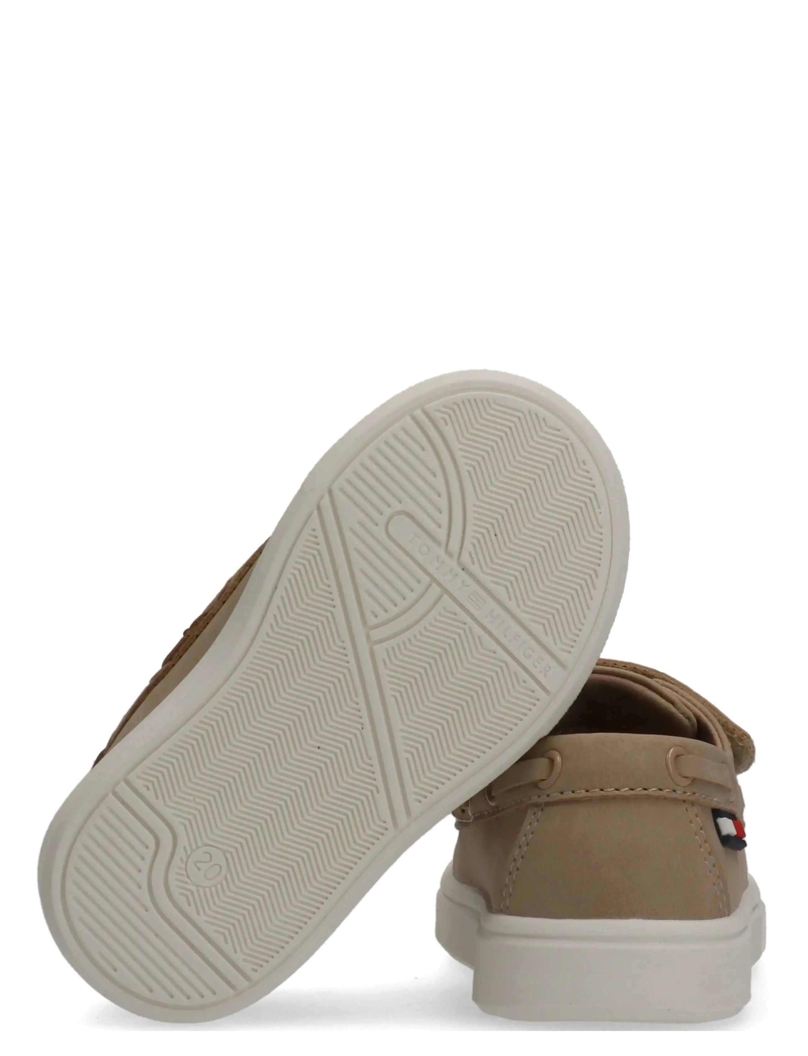 Tommy Hilfiger - TOMMY HILFIGER LOW CUT VELCRO SHOE - lave sneakers - beige - 3
