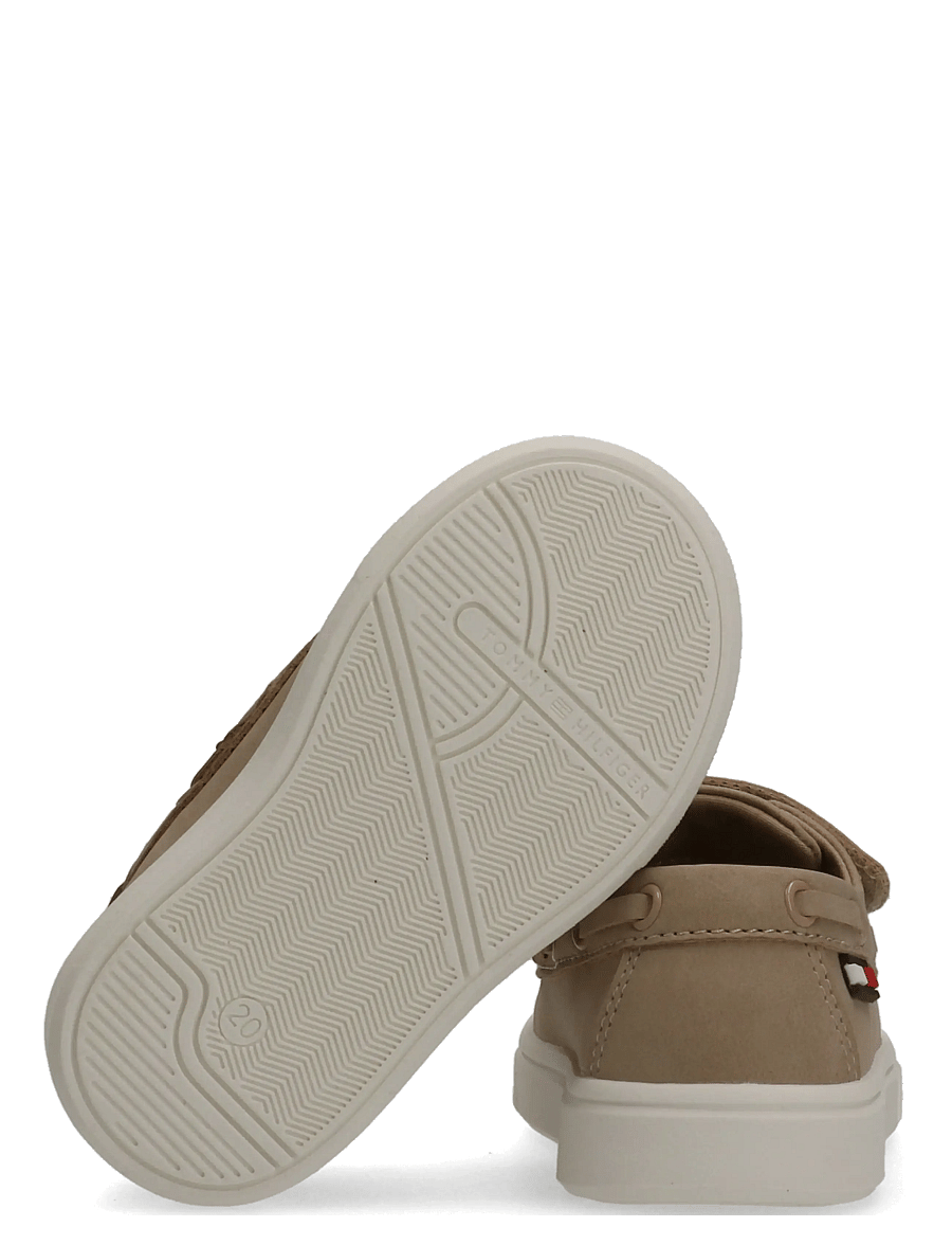Tommy Hilfiger - TOMMY HILFIGER LOW CUT VELCRO SHOE - lave sneakers - beige - 3