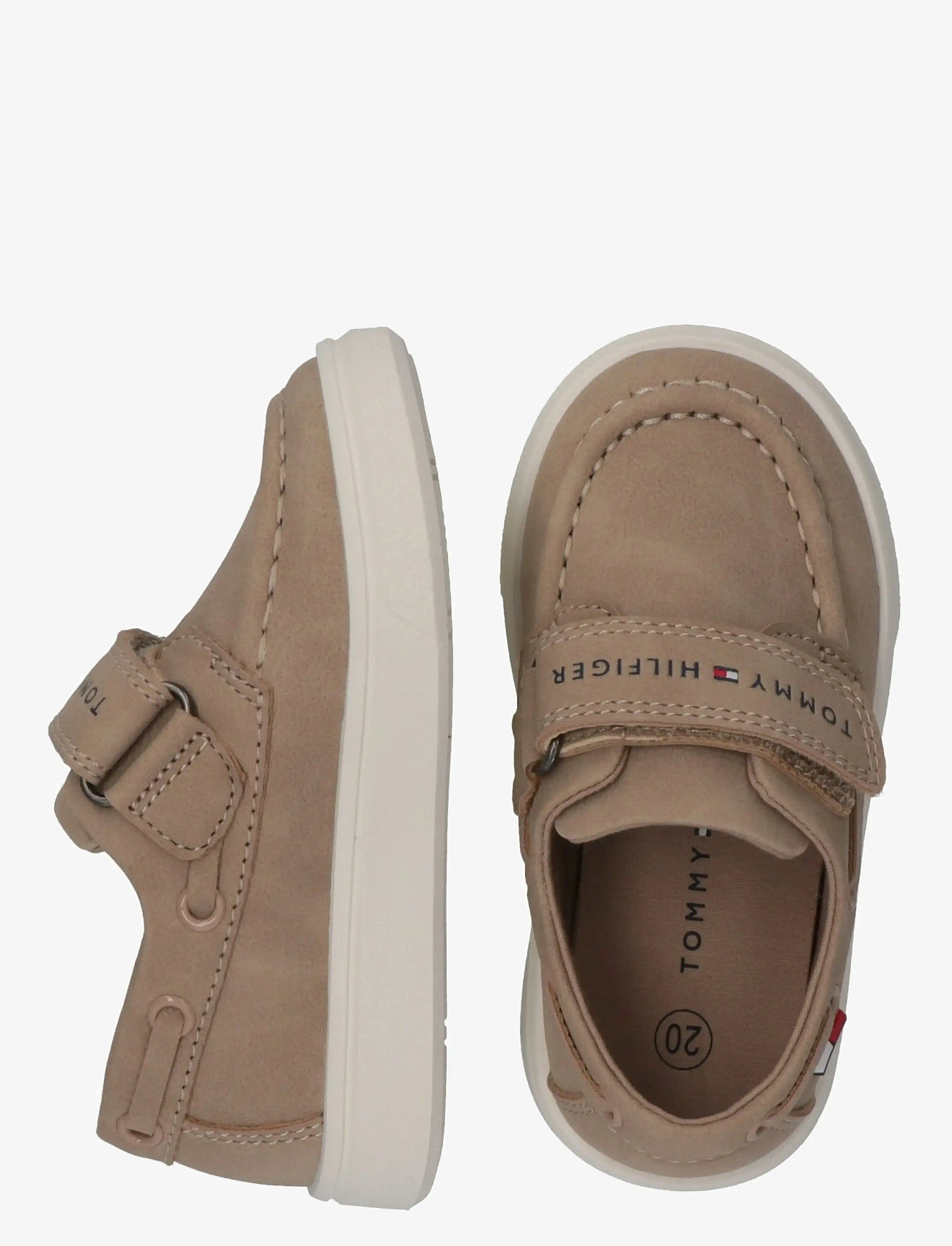 Tommy Hilfiger - TOMMY HILFIGER LOW CUT VELCRO SHOE - låga sneakers - beige - 4