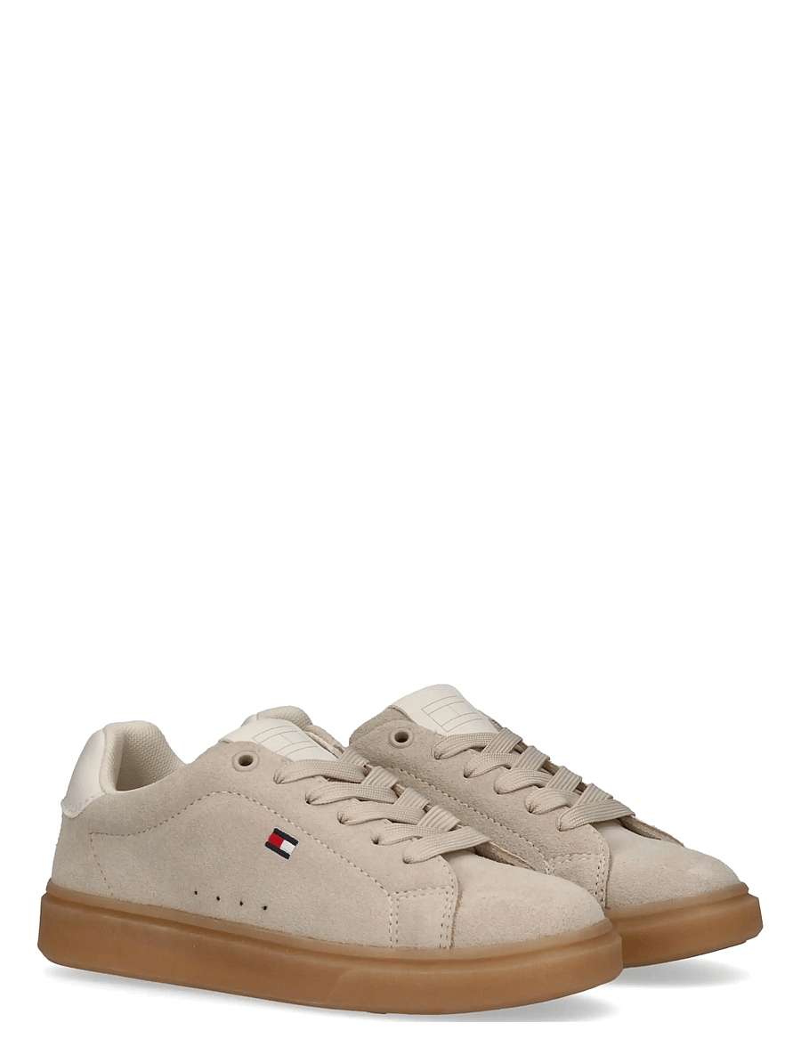 Tommy Hilfiger - TOMMY HILFIGER LOW CUT LACE-UP SNEAKER - kõrge säärega tossud - beige/off white - 0
