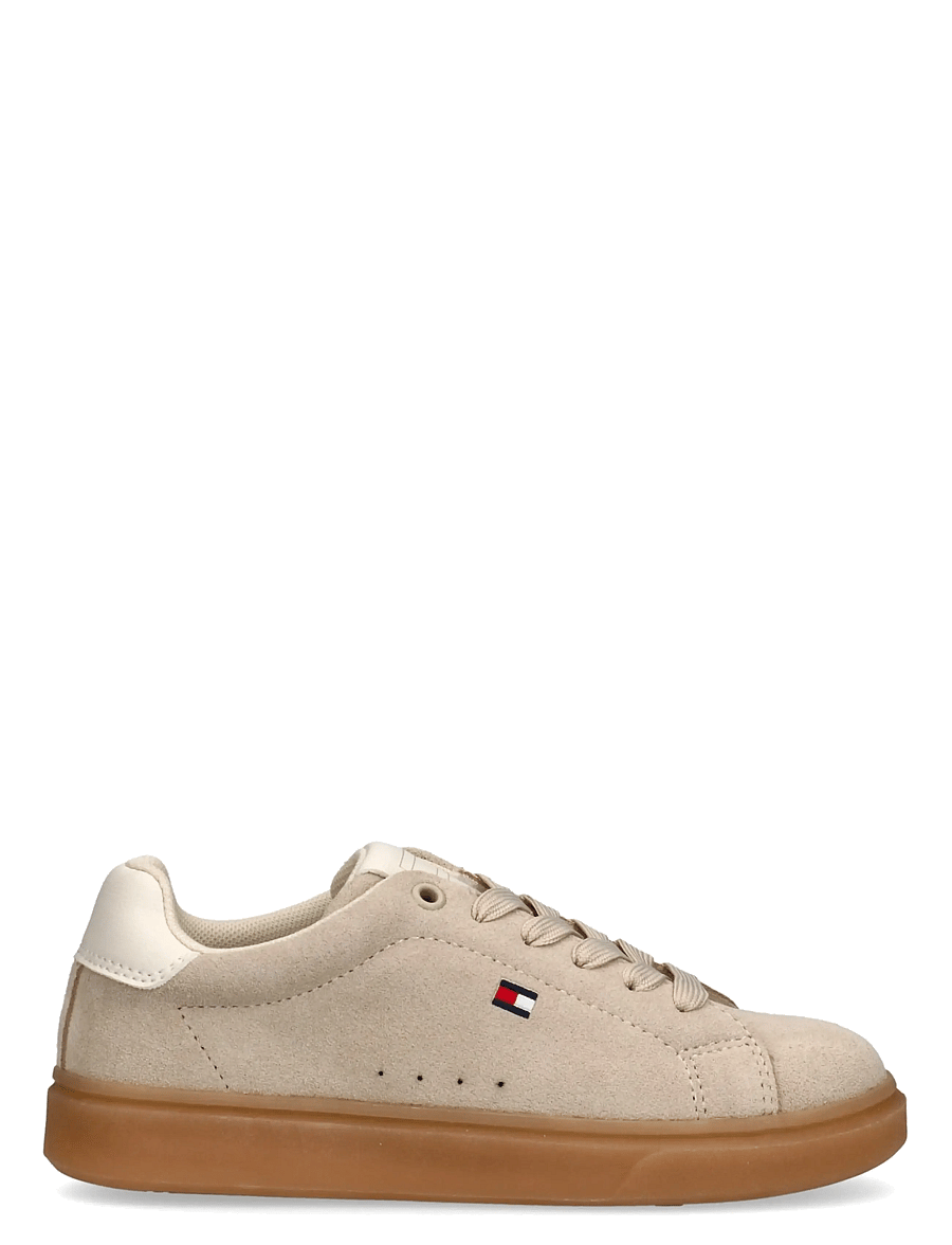 Tommy Hilfiger - TOMMY HILFIGER LOW CUT LACE-UP SNEAKER - kõrge säärega tossud - beige/off white - 1
