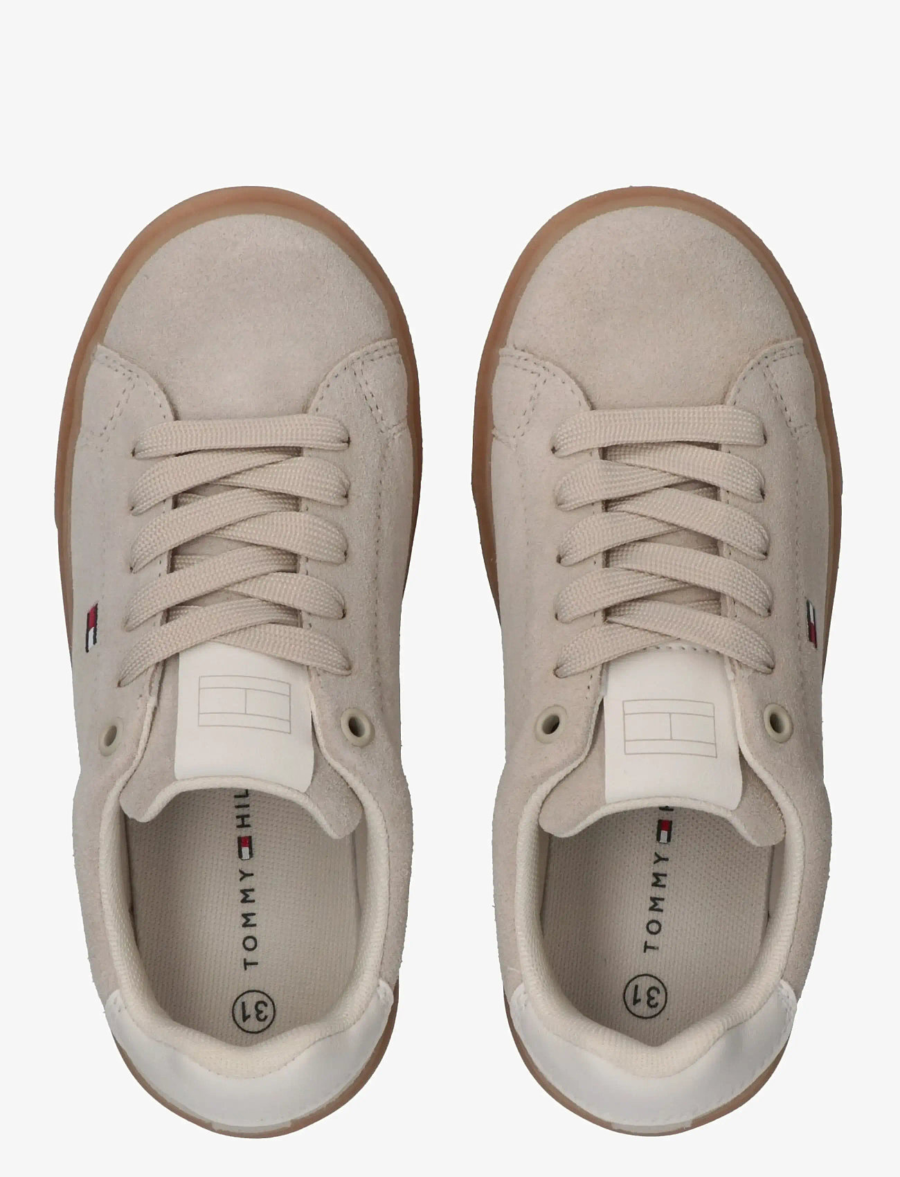 Tommy Hilfiger - TOMMY HILFIGER LOW CUT LACE-UP SNEAKER - niedriger schnitt - beige/off white - 2
