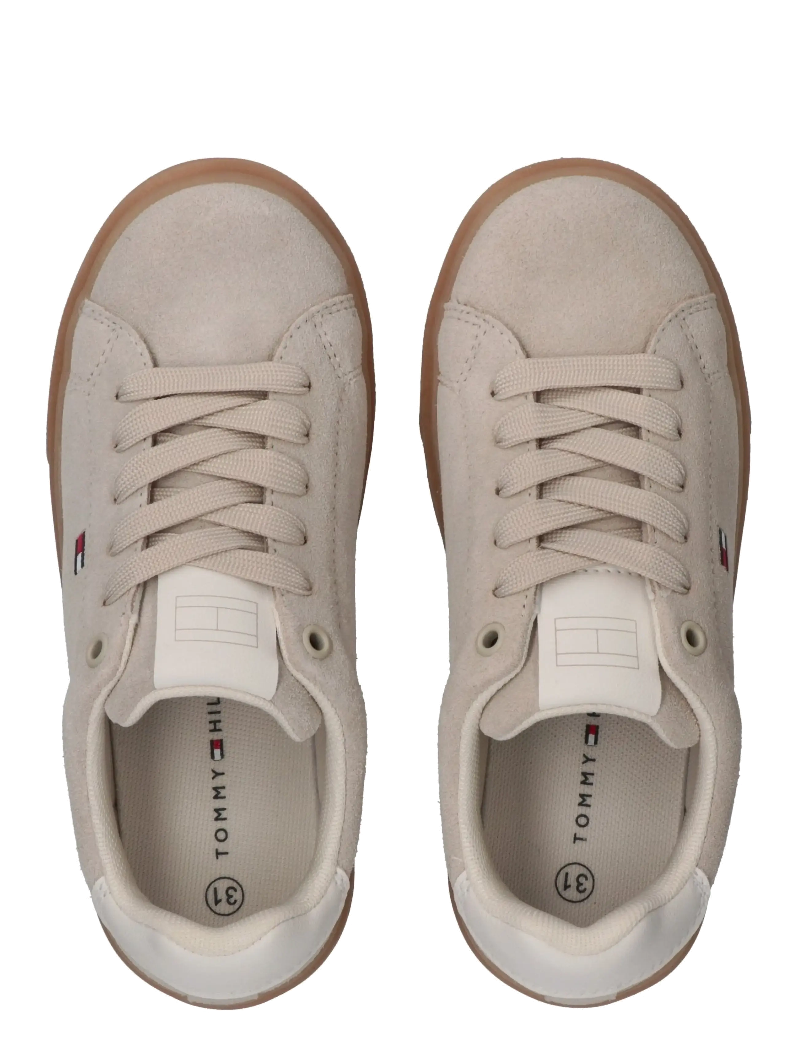Tommy Hilfiger - TOMMY HILFIGER LOW CUT LACE-UP SNEAKER - lave sneakers - beige/off white - 2