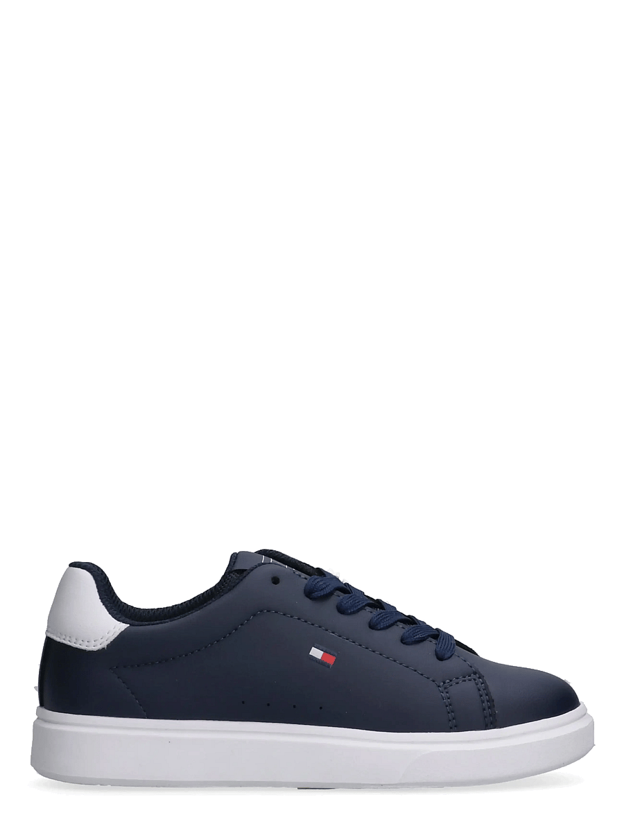 Tommy Hilfiger - TOMMY HILFIGER LOW CUT LACE-UP SNEAKER - niedriger schnitt - blue/white - 1
