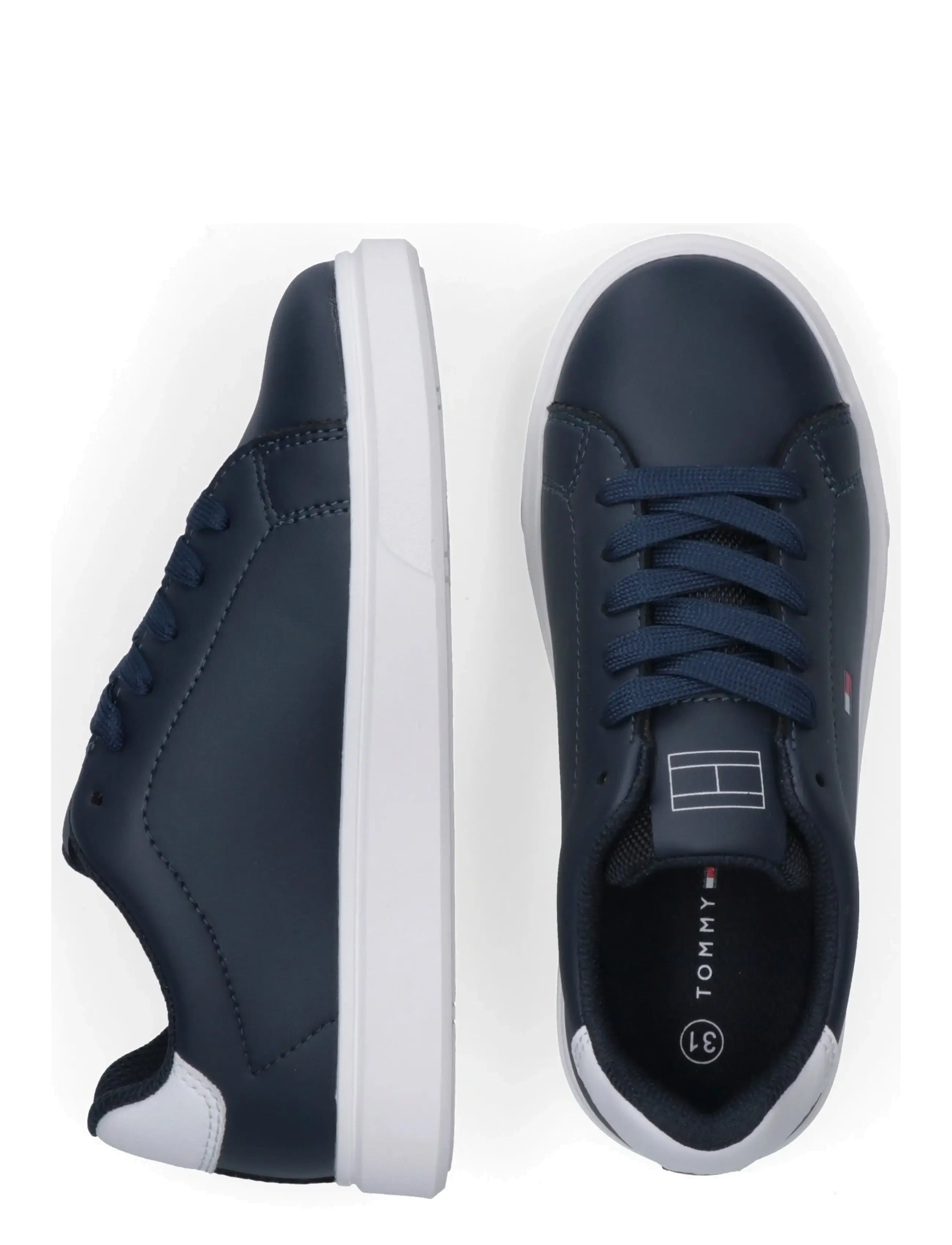 Tommy Hilfiger - TOMMY HILFIGER LOW CUT LACE-UP SNEAKER - baskets basses - blue/white - 4