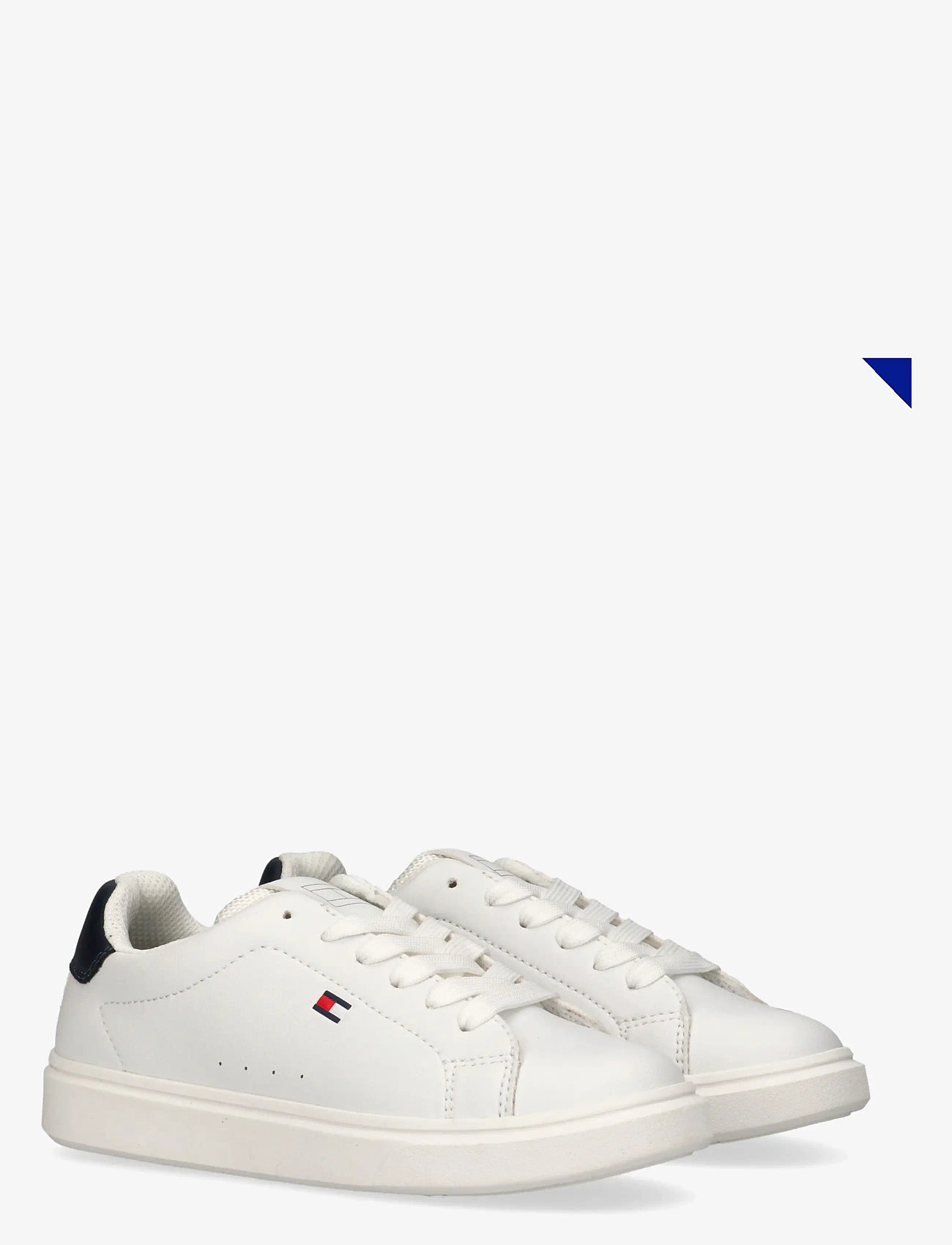 Tommy Hilfiger - TOMMY HILFIGER LOW CUT LACE-UP SNEAKER - låga sneakers - white/blue - 0