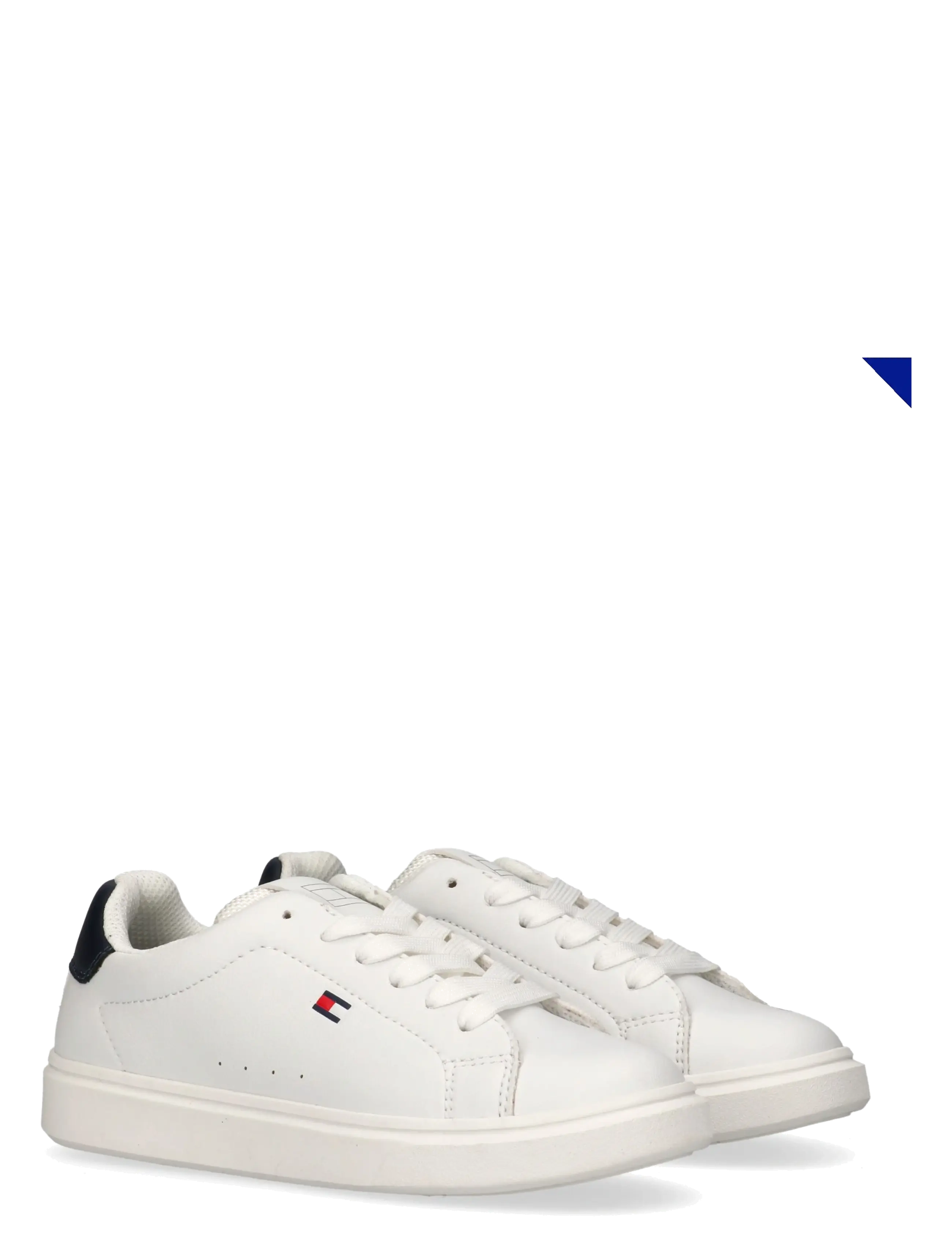 Tommy Hilfiger TOMMY HILFIGER LOW CUT LACE-UP SNEAKER - Schuhe - WHITE/BLUE / white