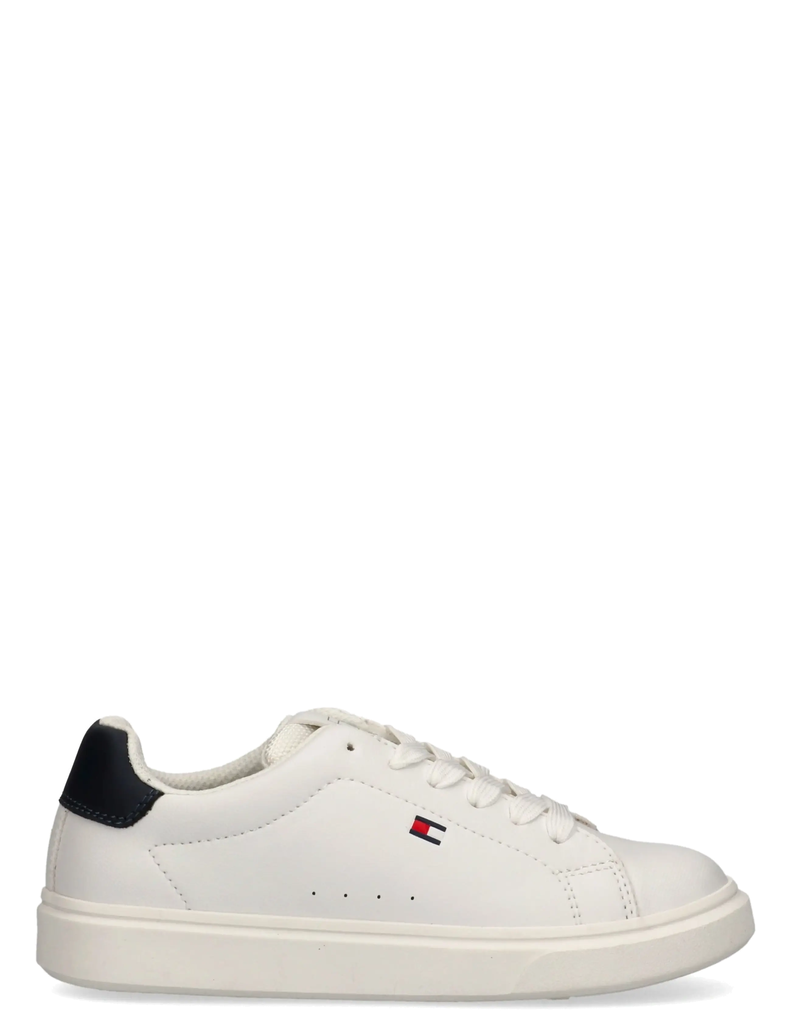 Tommy Hilfiger - TOMMY HILFIGER LOW CUT LACE-UP SNEAKER - lave sneakers - white/blue - 1