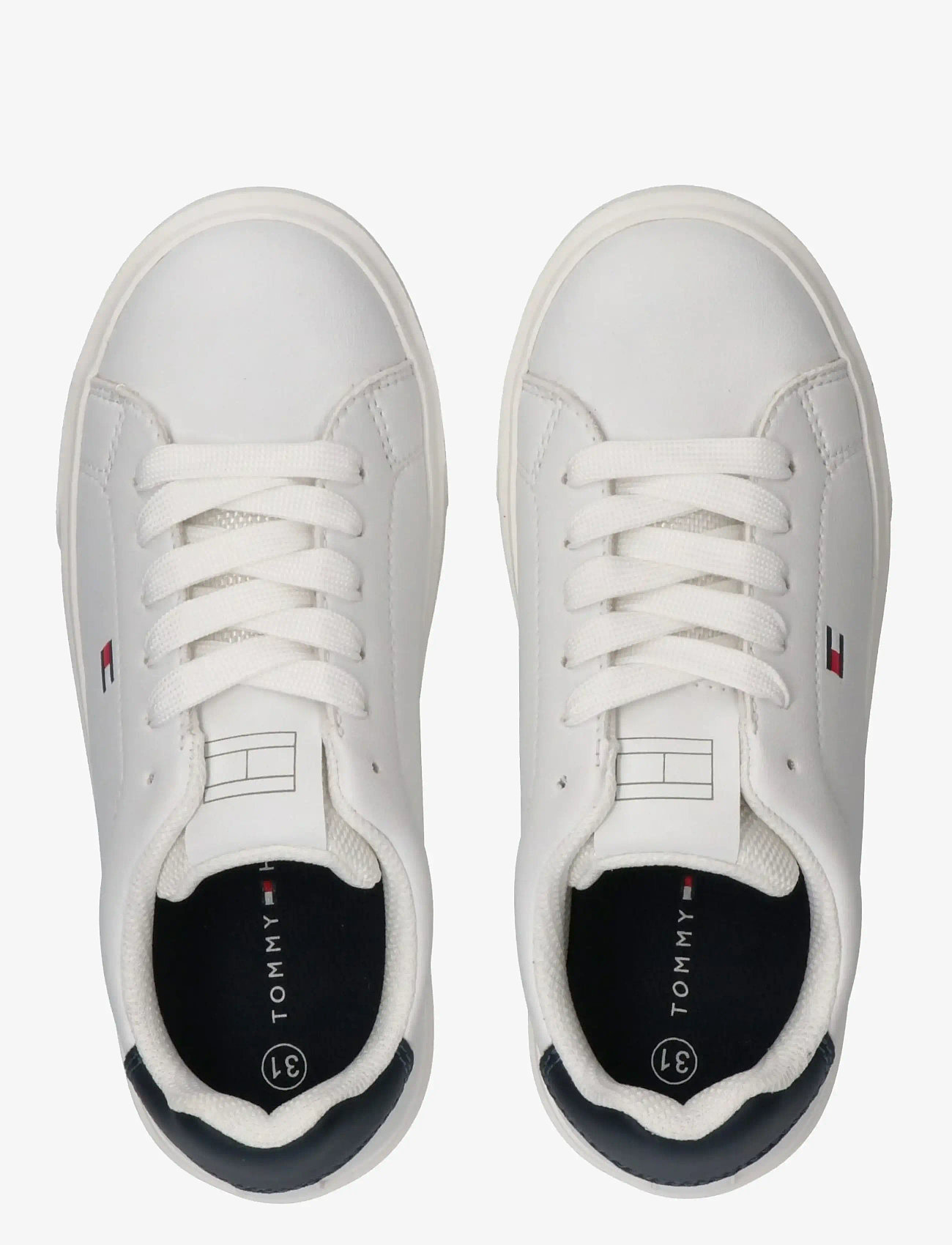 Tommy Hilfiger - TOMMY HILFIGER LOW CUT LACE-UP SNEAKER - låga sneakers - white/blue - 2