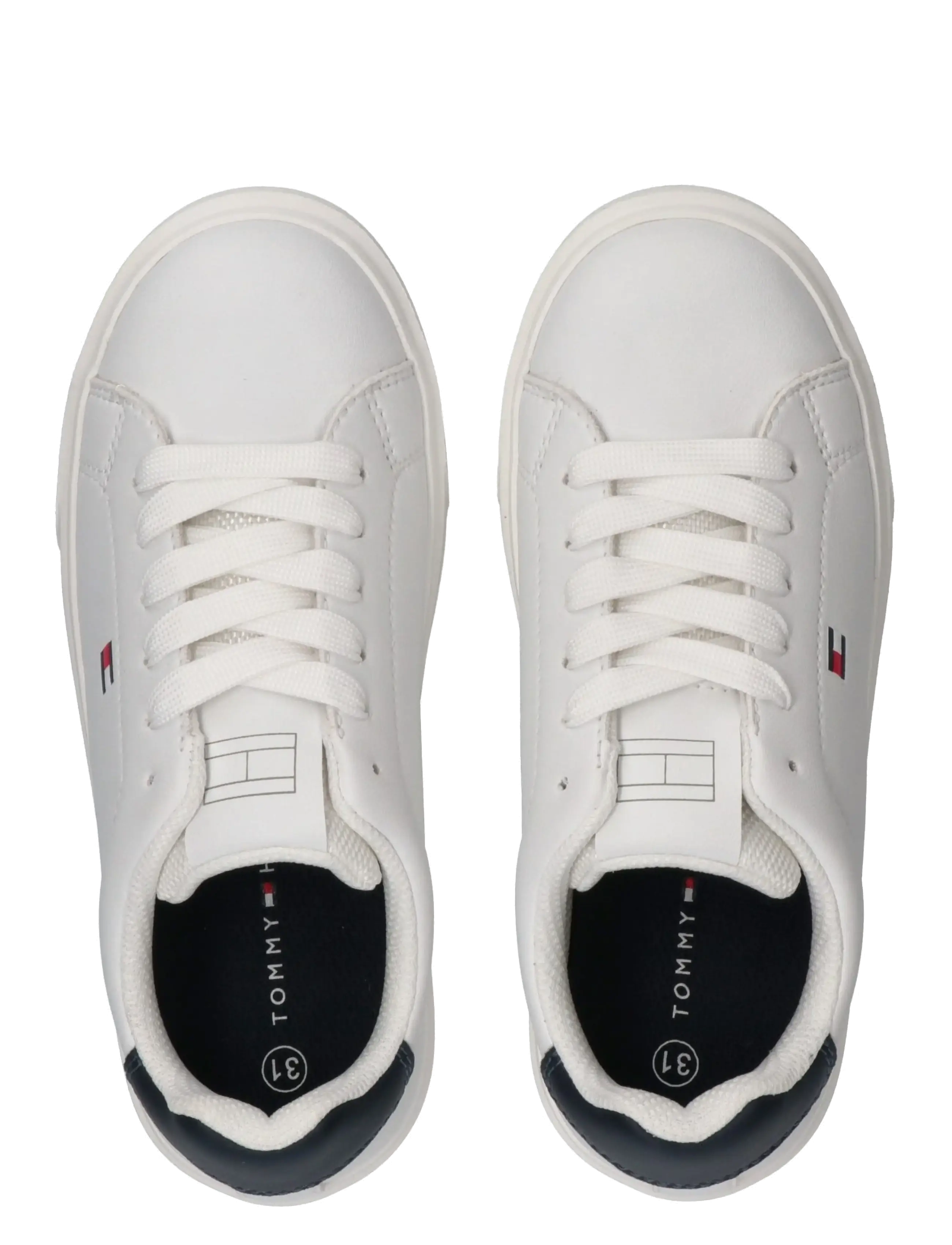 Tommy Hilfiger - TOMMY HILFIGER LOW CUT LACE-UP SNEAKER - lave sneakers - white/blue - 2