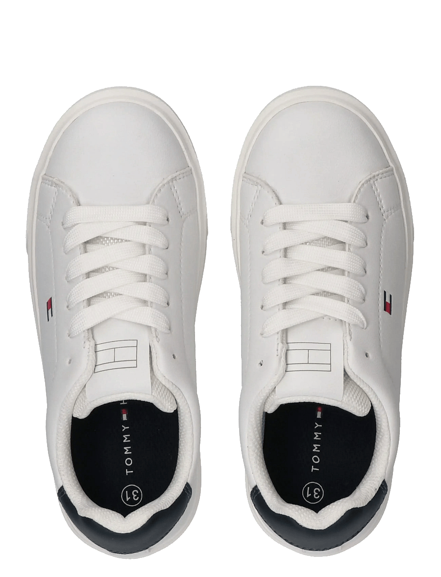 Tommy Hilfiger - TOMMY HILFIGER LOW CUT LACE-UP SNEAKER - kõrge säärega tossud - white/blue - 2