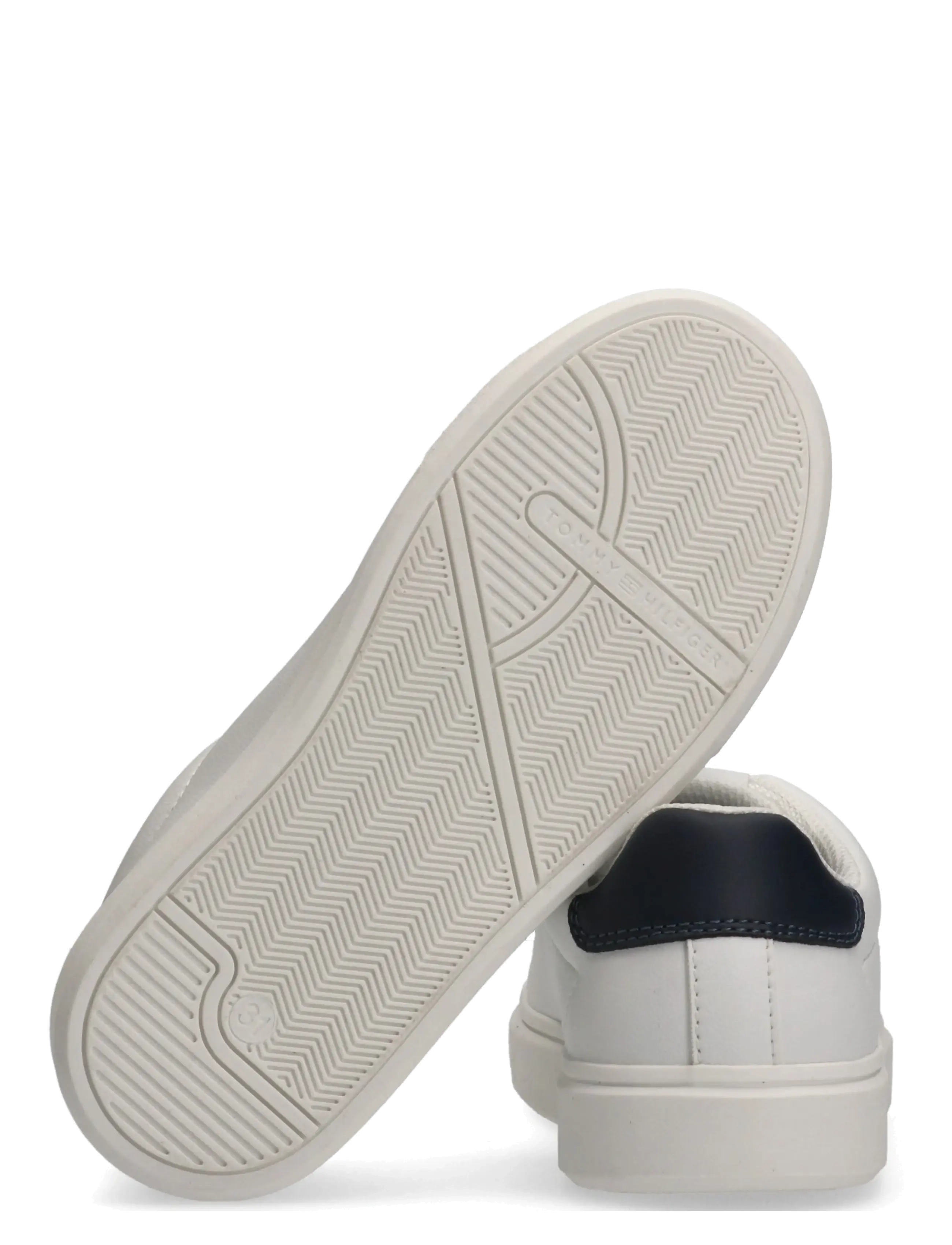 Tommy Hilfiger - TOMMY HILFIGER LOW CUT LACE-UP SNEAKER - lave sneakers - white/blue - 3