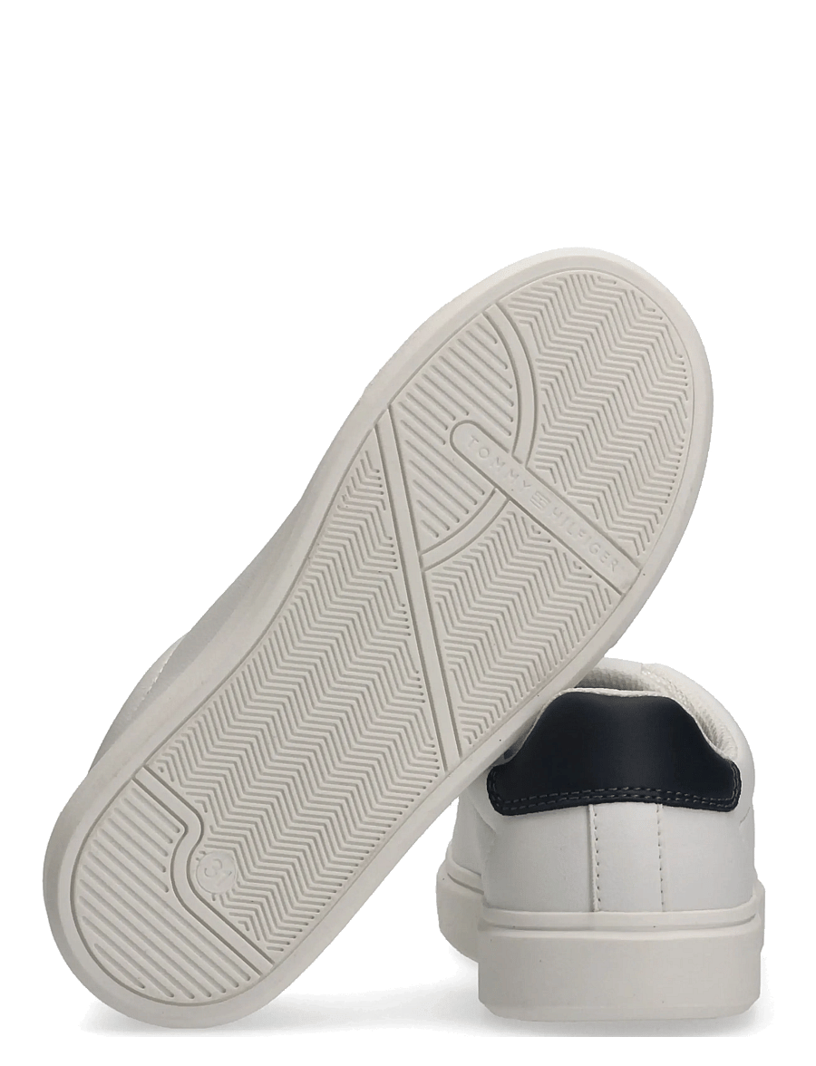 Tommy Hilfiger - TOMMY HILFIGER LOW CUT LACE-UP SNEAKER - kõrge säärega tossud - white/blue - 3