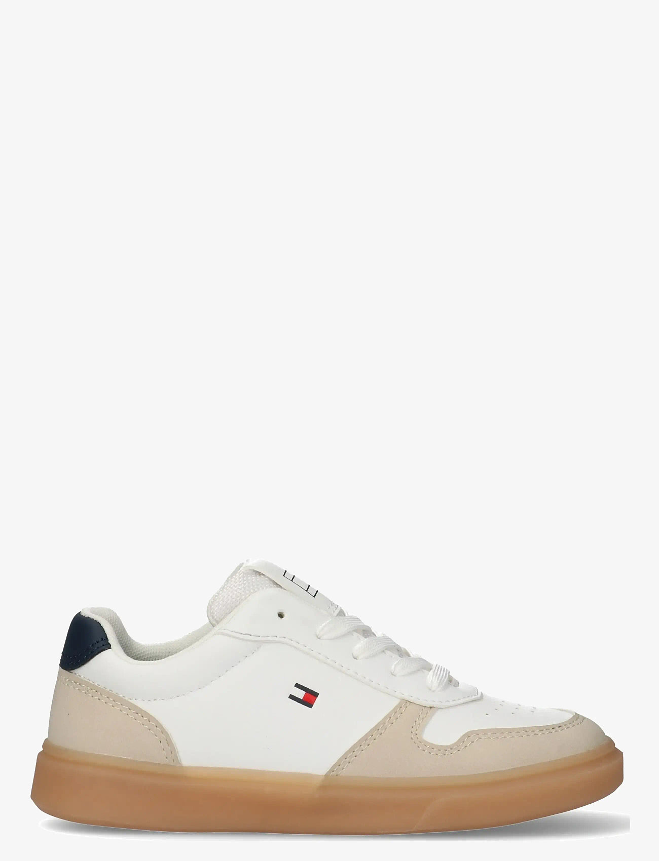 Tommy Hilfiger - TOMMY HILFIGER LOW CUT LACE-UP SNEAKER - niedriger schnitt - beige/white/blue - 1