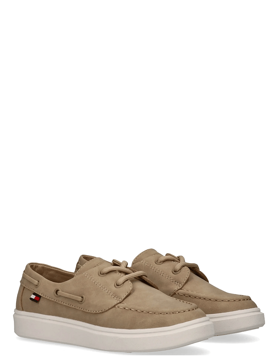 Tommy Hilfiger - TOMMY HILFIGER LOW CUT LACE-UP SHOE - niedriger schnitt - beige - 0