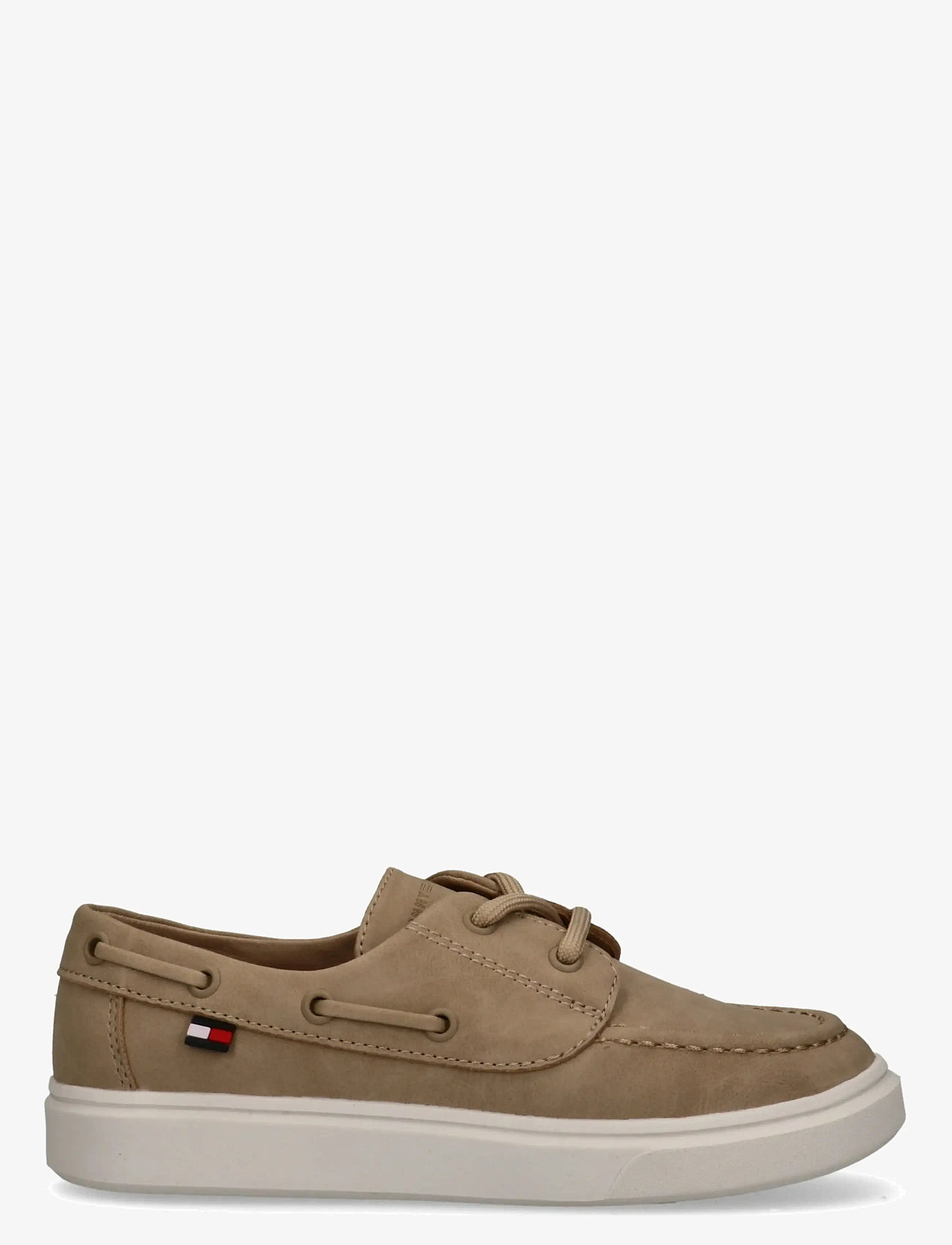 Tommy Hilfiger - TOMMY HILFIGER LOW CUT LACE-UP SHOE - lave sneakers - beige - 1