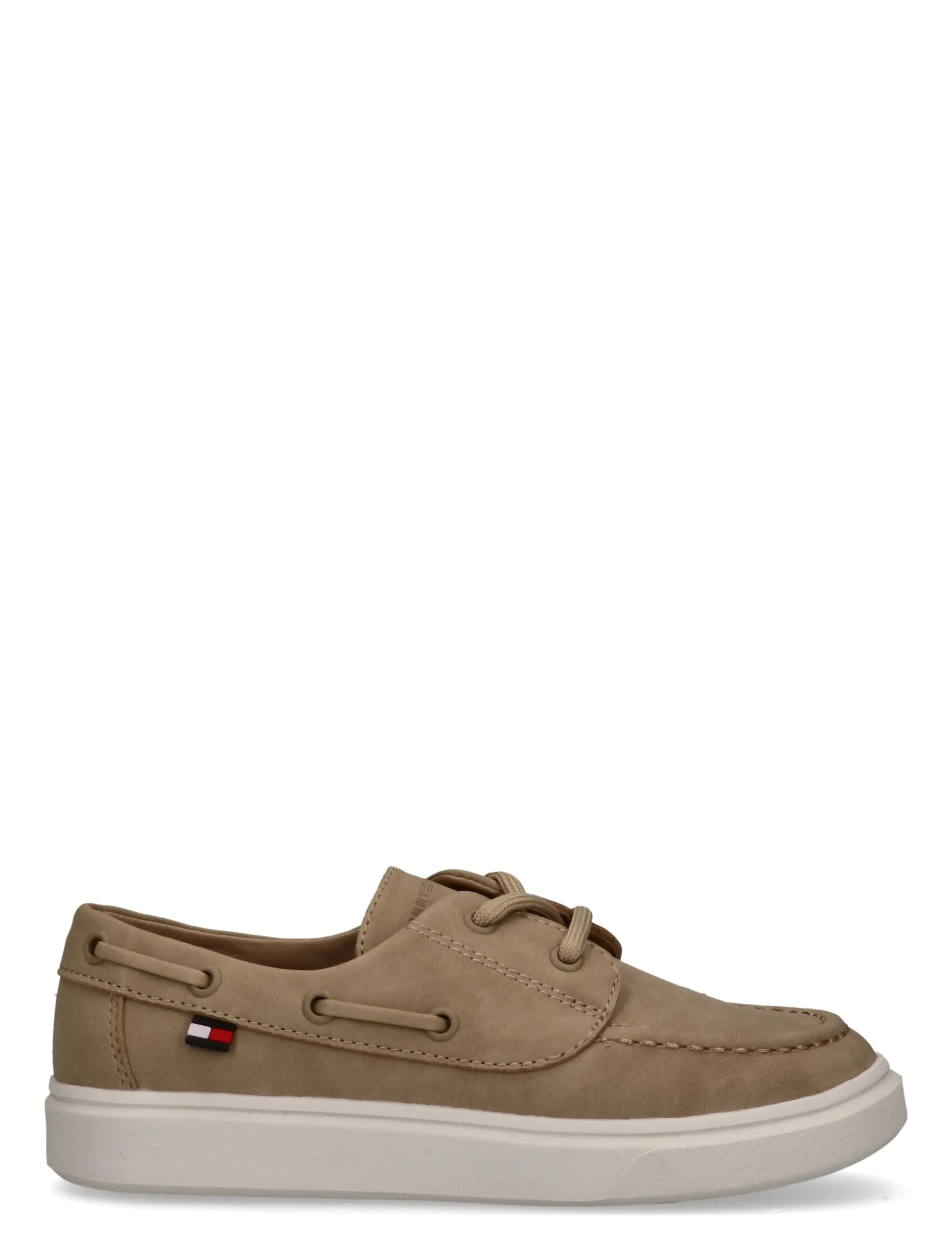 Tommy Hilfiger - TOMMY HILFIGER LOW CUT LACE-UP SHOE - lave sneakers - beige - 1
