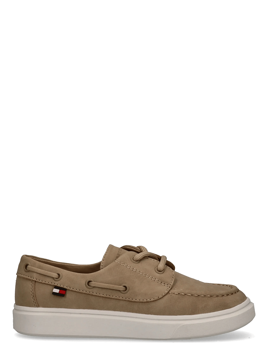 Tommy Hilfiger - TOMMY HILFIGER LOW CUT LACE-UP SHOE - niedriger schnitt - beige - 1