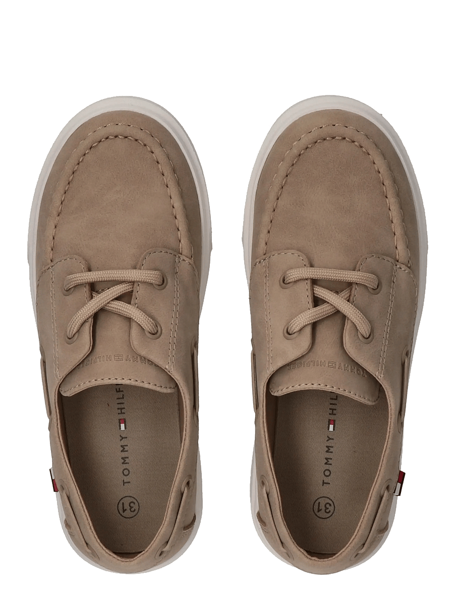Tommy Hilfiger - TOMMY HILFIGER LOW CUT LACE-UP SHOE - niedriger schnitt - beige - 2