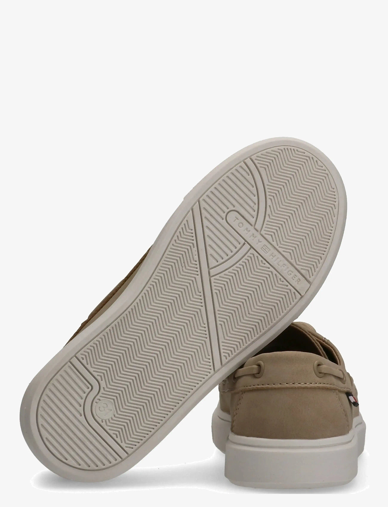 Tommy Hilfiger - TOMMY HILFIGER LOW CUT LACE-UP SHOE - lave sneakers - beige - 3