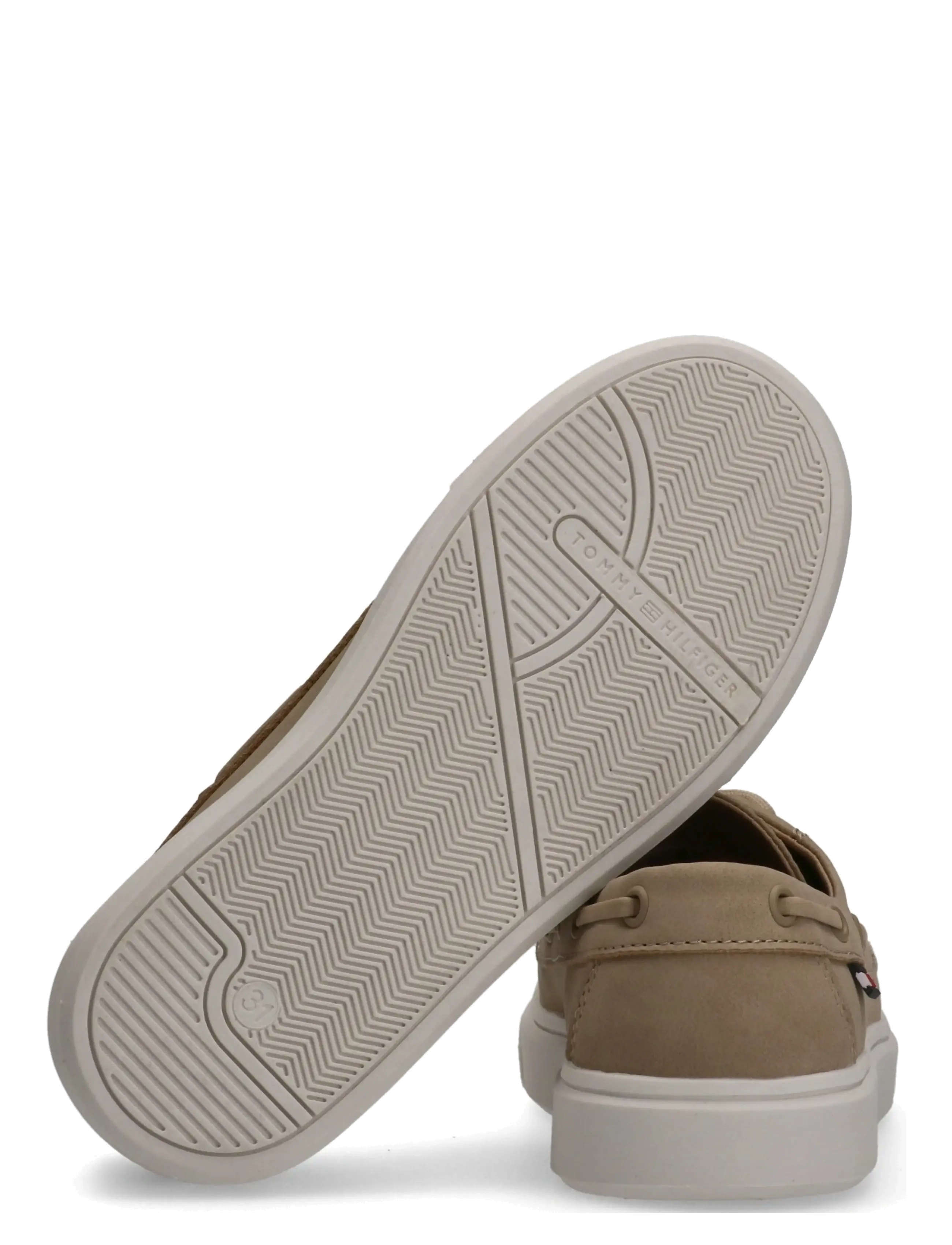 Tommy Hilfiger - TOMMY HILFIGER LOW CUT LACE-UP SHOE - lave sneakers - beige - 3