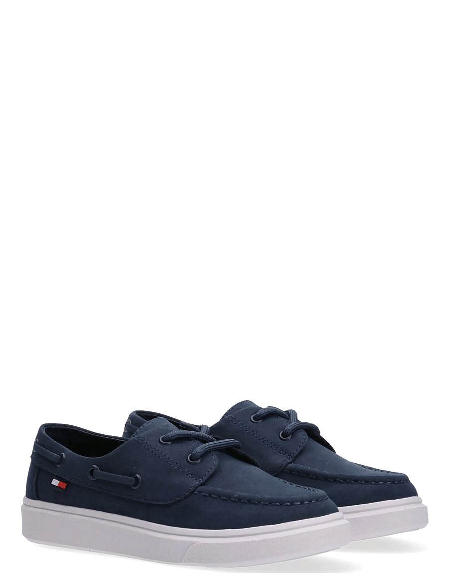 Tommy Hilfiger - TOMMY HILFIGER LOW CUT LACE-UP SHOE - niedriger schnitt - blue - 0