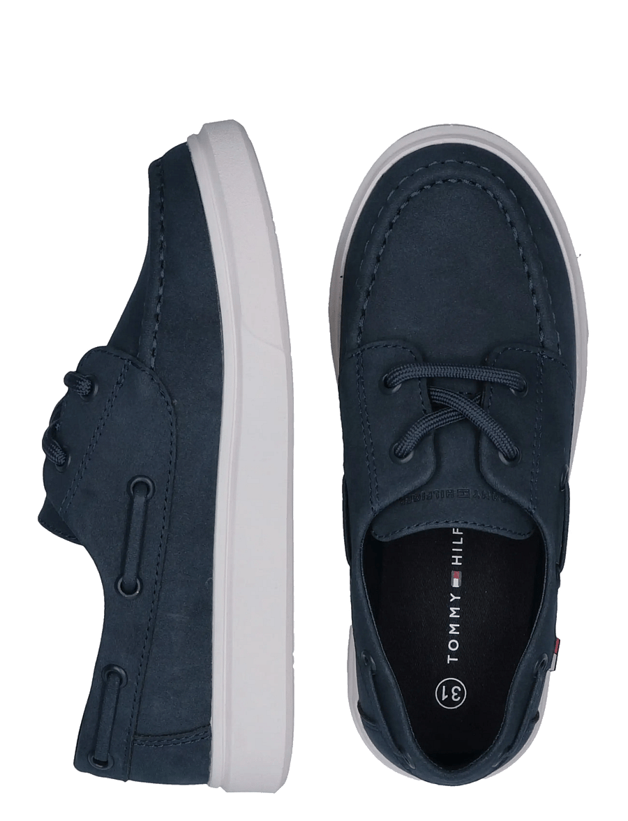 Tommy Hilfiger - TOMMY HILFIGER LOW CUT LACE-UP SHOE - niedriger schnitt - blue - 4