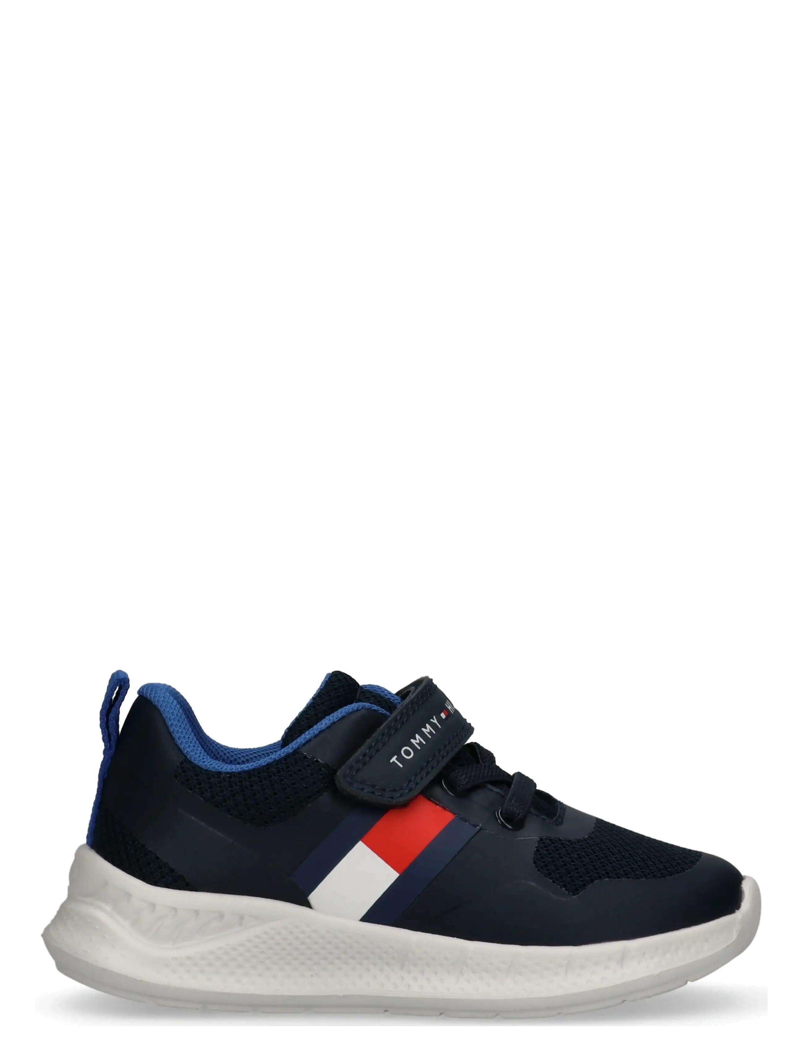 Tommy Hilfiger - TOMMY HILFIGER FLAG LOW CUT LACE-UP/VELCRO SNEAKER - lave sneakers - blue - 1