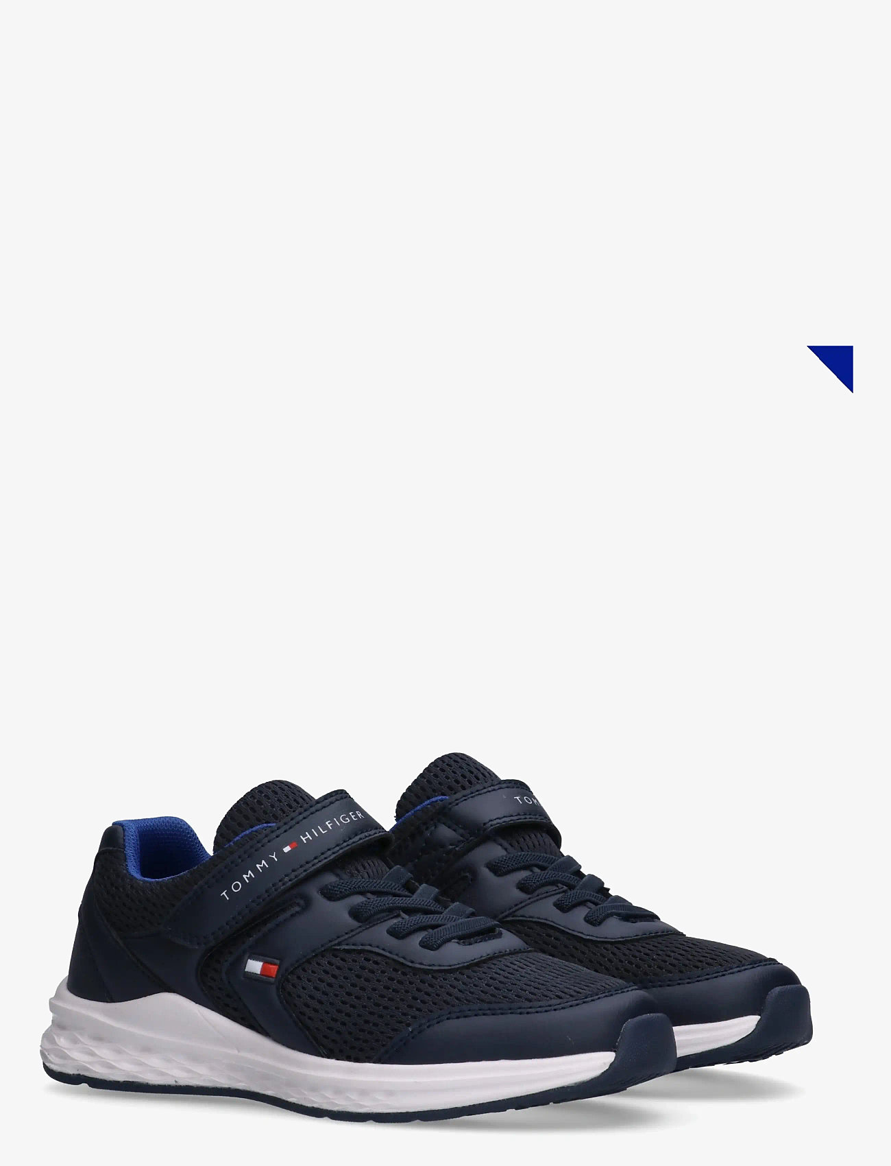 Tommy Hilfiger - TOMMY HILFIGER LOW CUT LACE-UP/VELCRO SNEAKER - låga sneakers - blue - 0