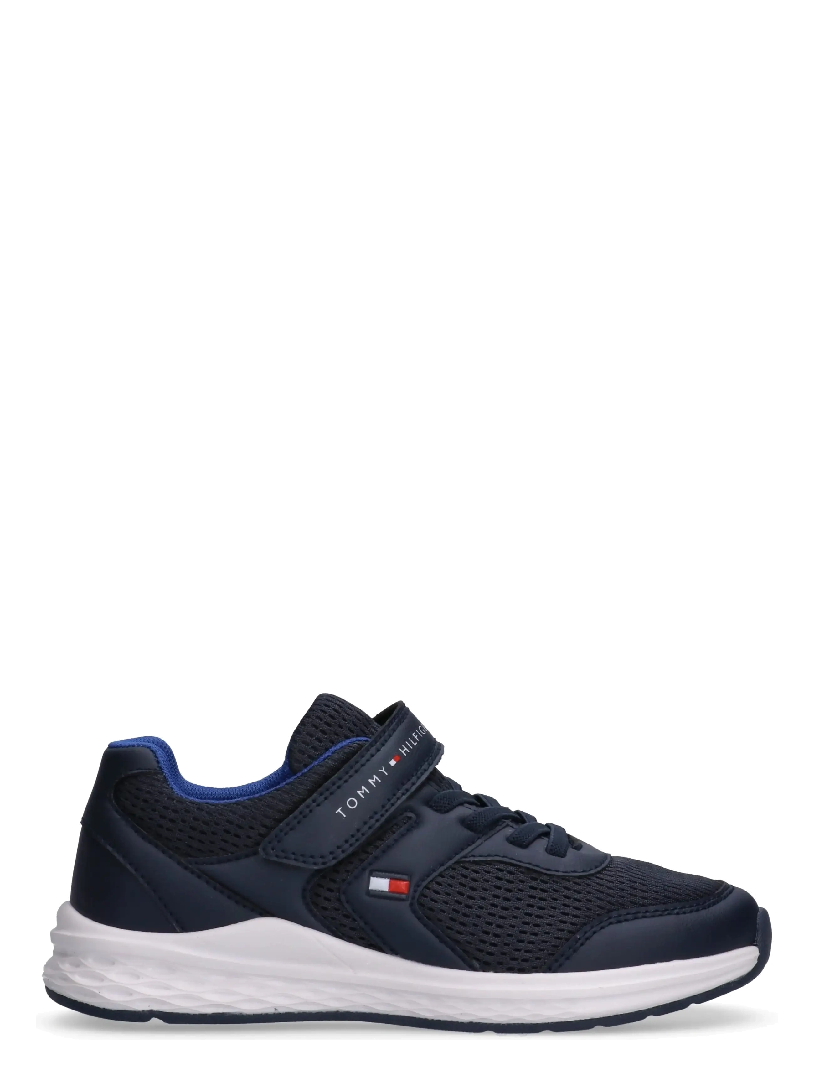 Tommy Hilfiger - TOMMY HILFIGER LOW CUT LACE-UP/VELCRO SNEAKER - baskets basses - blue - 1