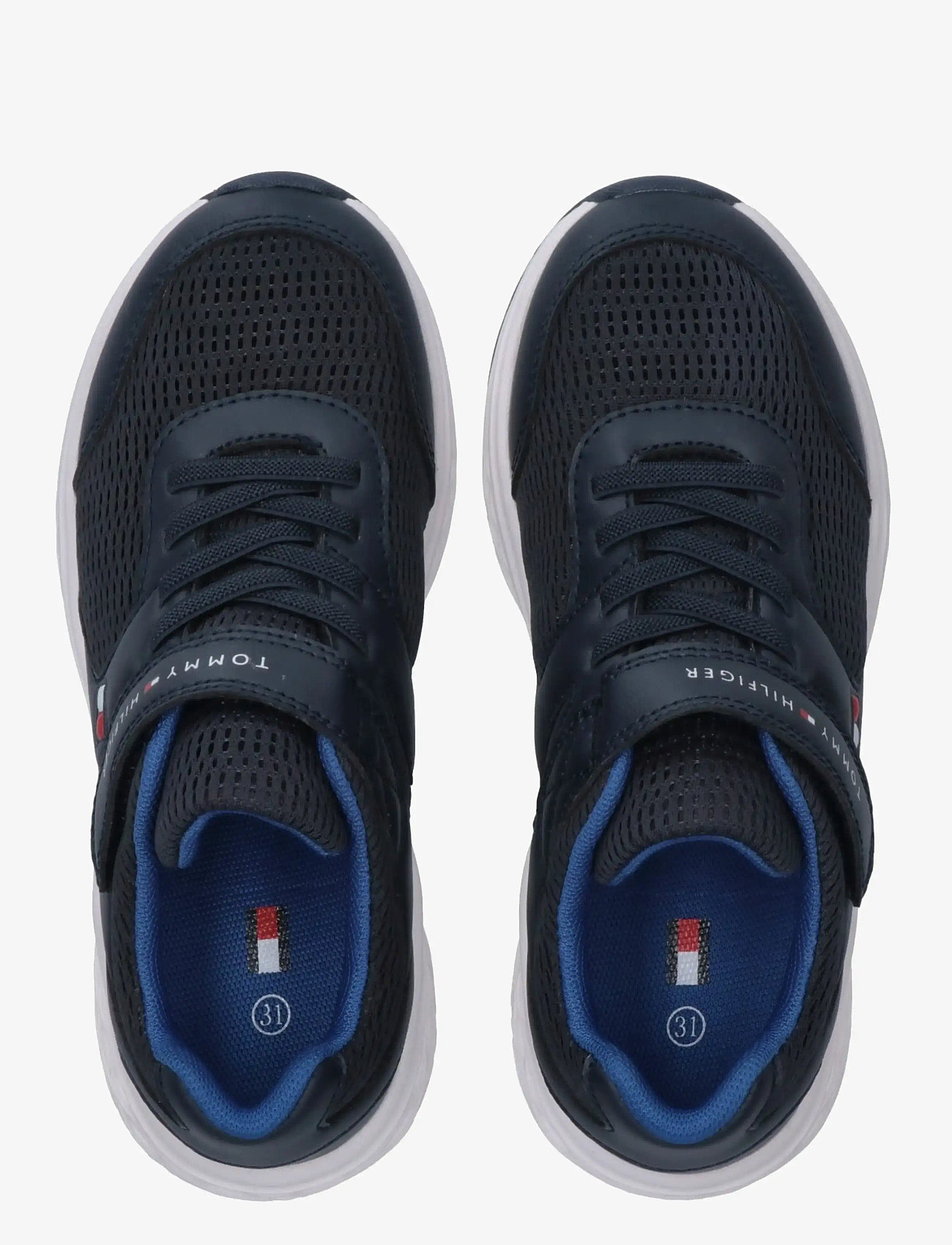 Tommy Hilfiger - TOMMY HILFIGER LOW CUT LACE-UP/VELCRO SNEAKER - låga sneakers - blue - 2