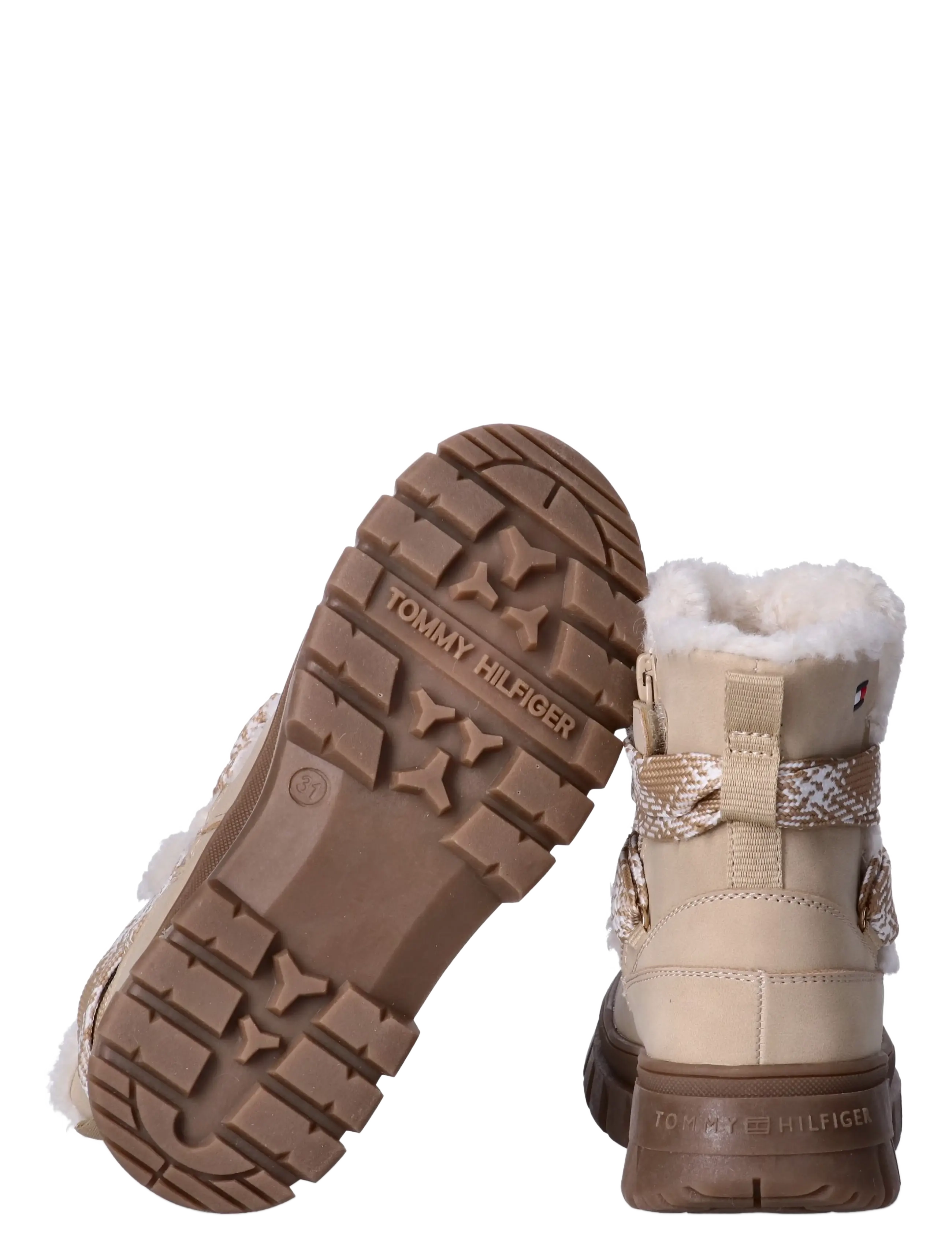 Tommy Hilfiger - BOOTIE BEIGE/OFF WHITE - beige/off white - 3