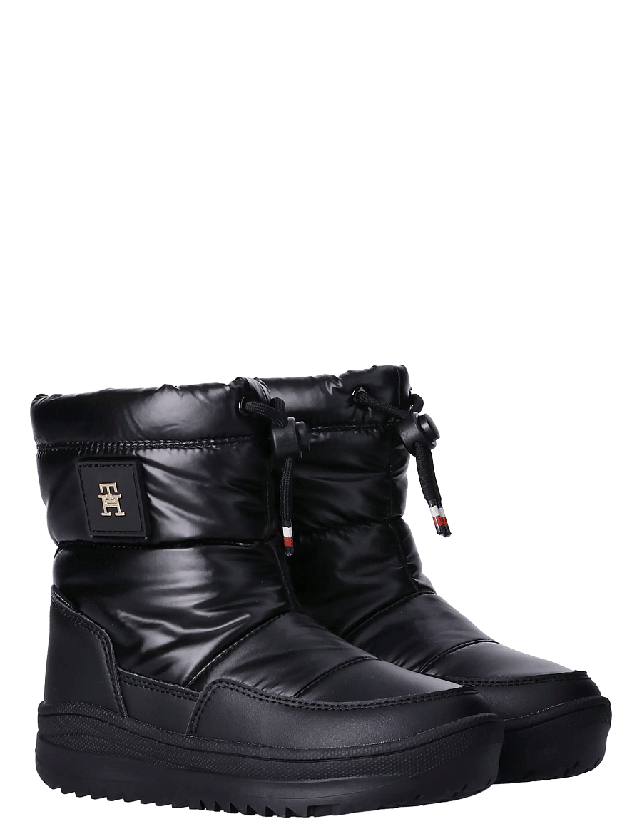 Tommy Hilfiger - FUNCTIONAL BOOTIE BLACK - vinterstövlar - black - 0
