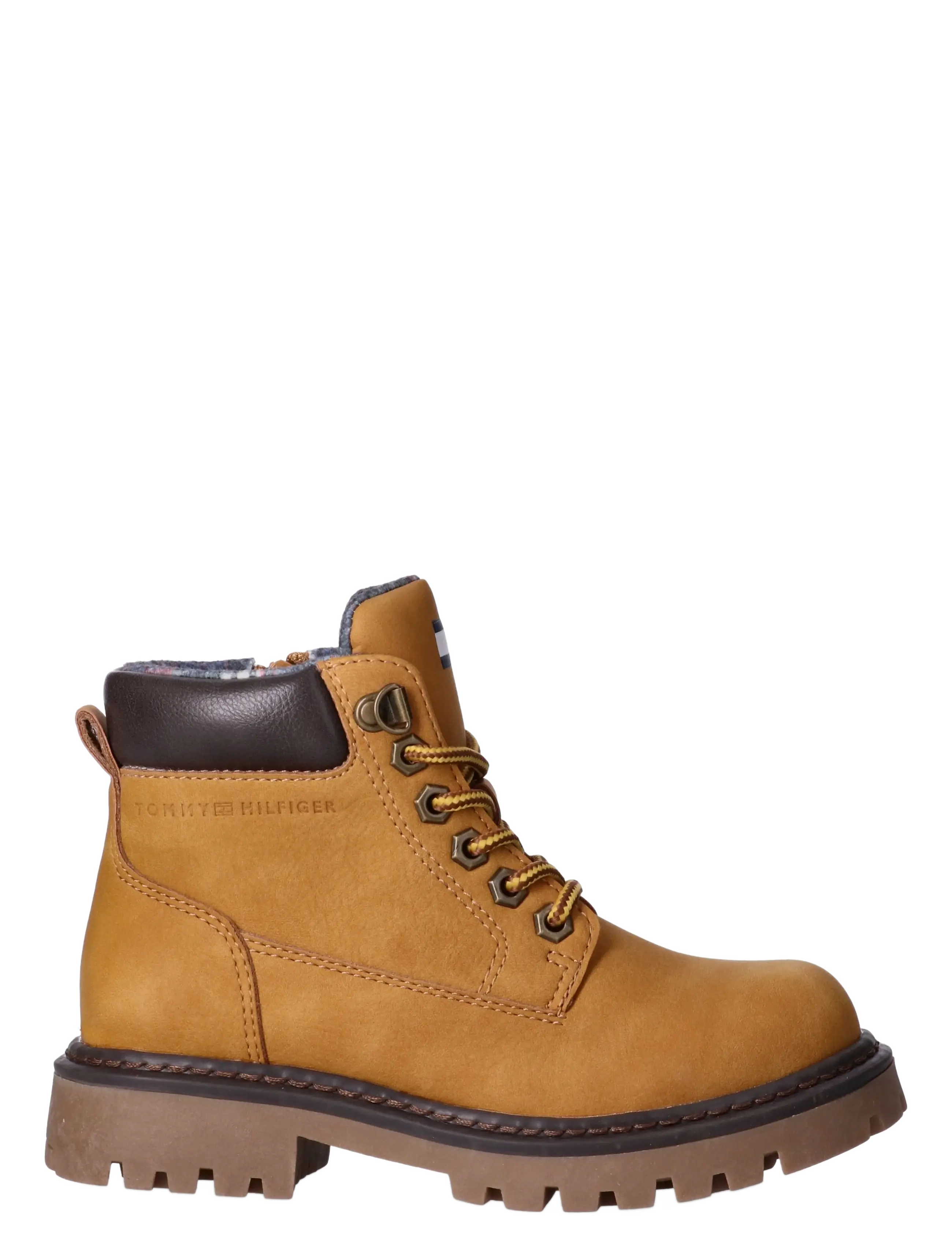 Tommy Hilfiger - LACE-UP BOOTIE OCHRE/DARK BROWN - talvesaapad - ochre/dark brown - 1