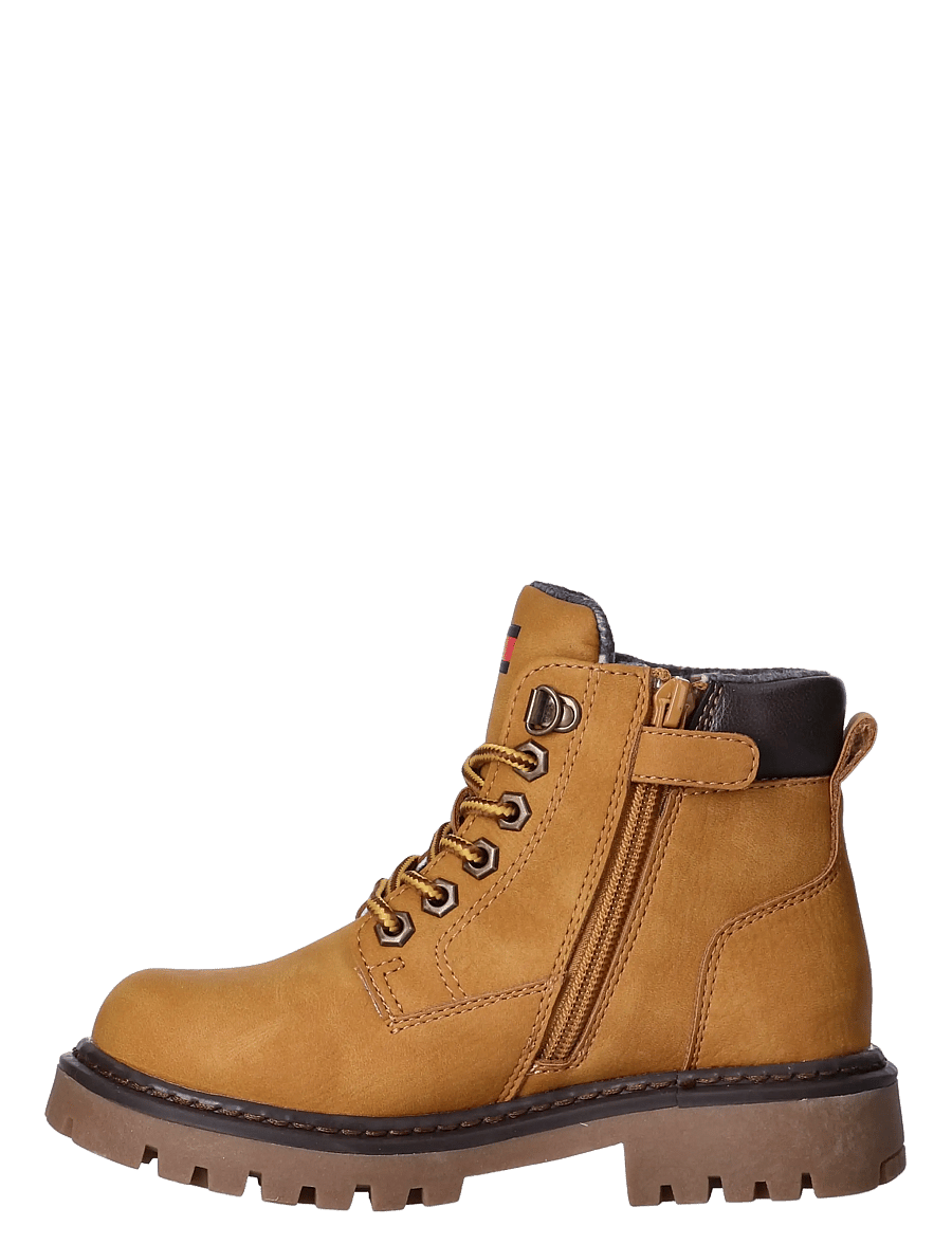 Tommy Hilfiger - LACE-UP BOOTIE OCHRE/DARK BROWN - talvesaapad - ochre/dark brown - 2