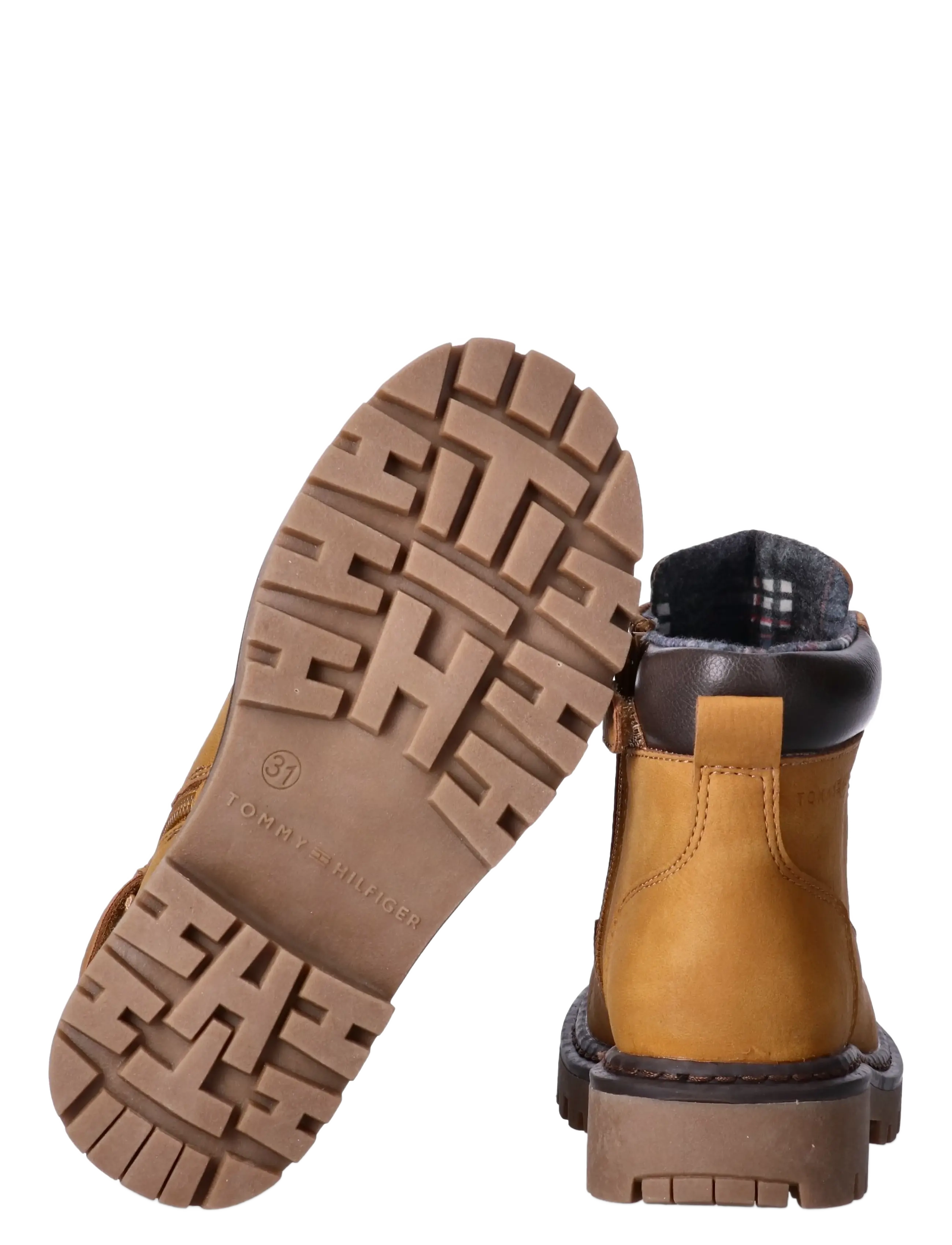 Tommy Hilfiger - LACE-UP BOOTIE OCHRE/DARK BROWN - talvesaapad - ochre/dark brown - 3