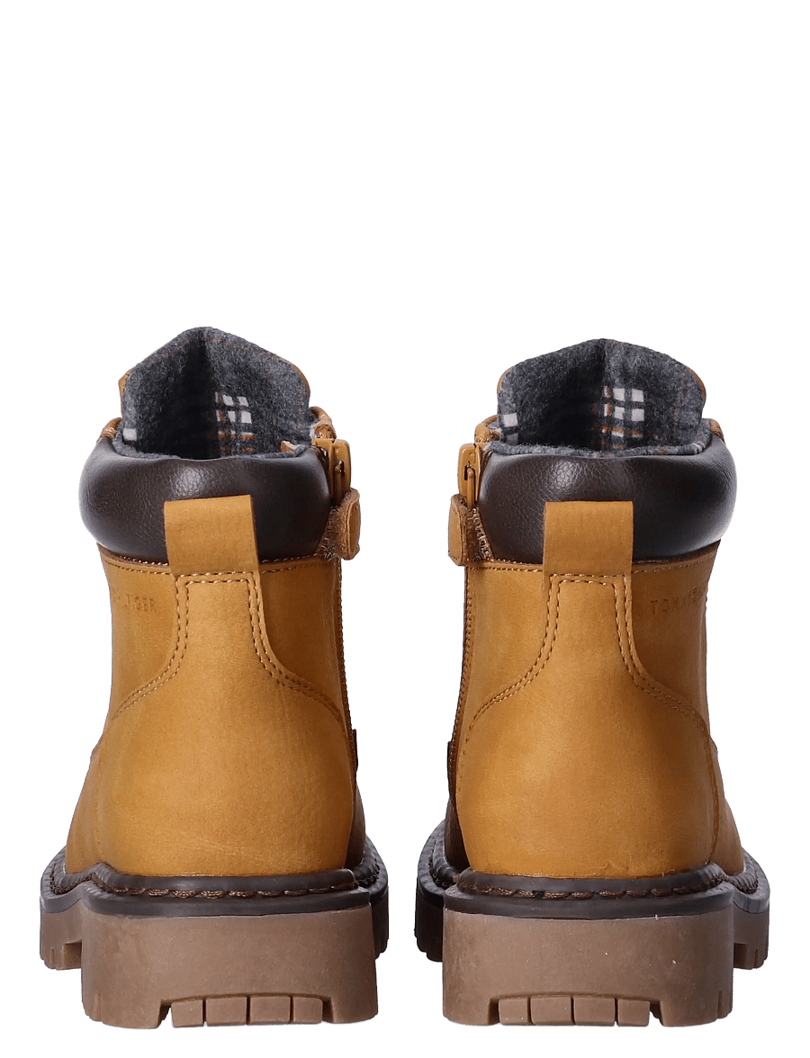 Tommy Hilfiger - LACE-UP BOOTIE OCHRE/DARK BROWN - talvesaapad - ochre/dark brown - 5