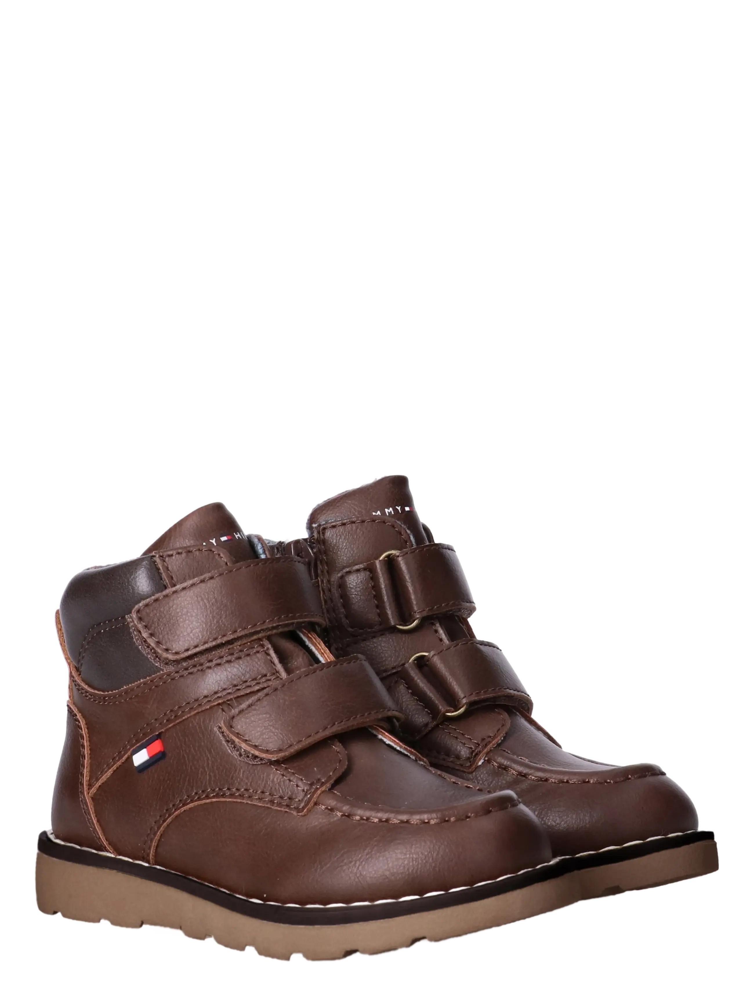 Tommy Hilfiger VELCRO BOOTIE COGNAC/DARK BROWN - Uus - COGNAC/DARK BROWN / brown