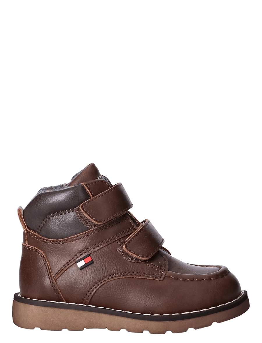 Tommy Hilfiger - VELCRO BOOTIE COGNAC/DARK BROWN - talvesaapad - cognac/dark brown - 1
