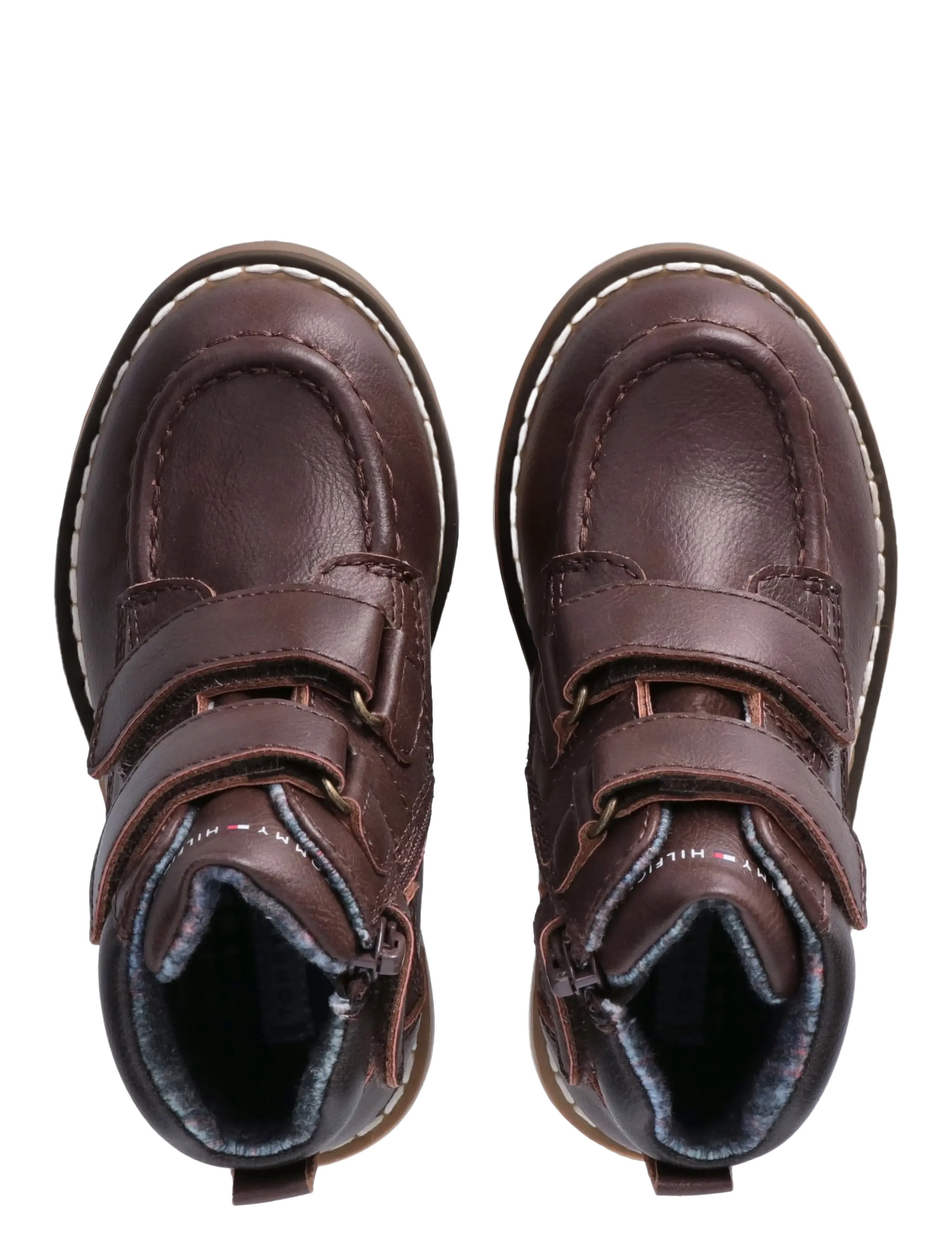 Tommy Hilfiger - VELCRO BOOTIE COGNAC/DARK BROWN - talvesaapad - cognac/dark brown - 4