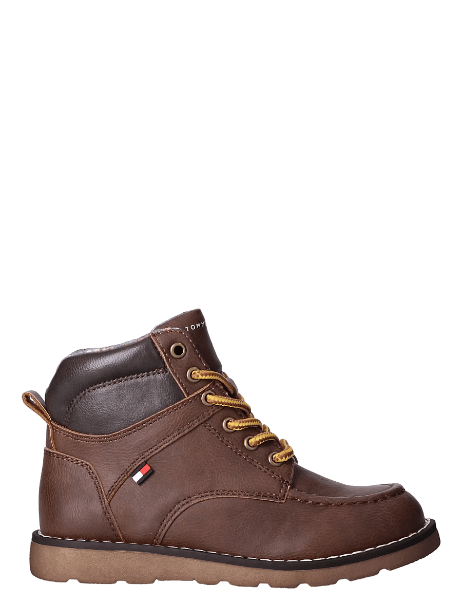 Tommy Hilfiger - LACE-UP BOOTIE BROWN/DARK BROWN - vinterstøvler - brown/dark brown - 1