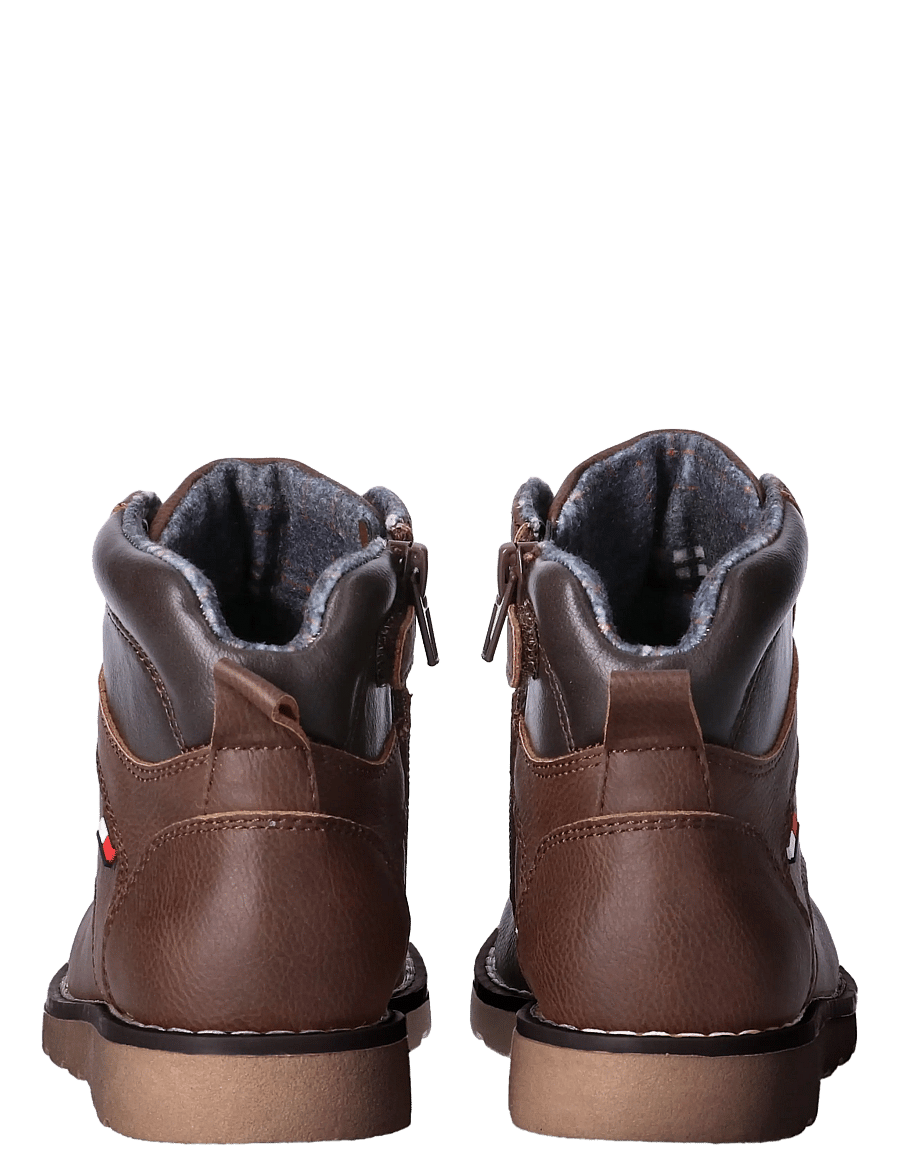 Tommy Hilfiger - LACE-UP BOOTIE BROWN/DARK BROWN - vinterstøvler - brown/dark brown - 5
