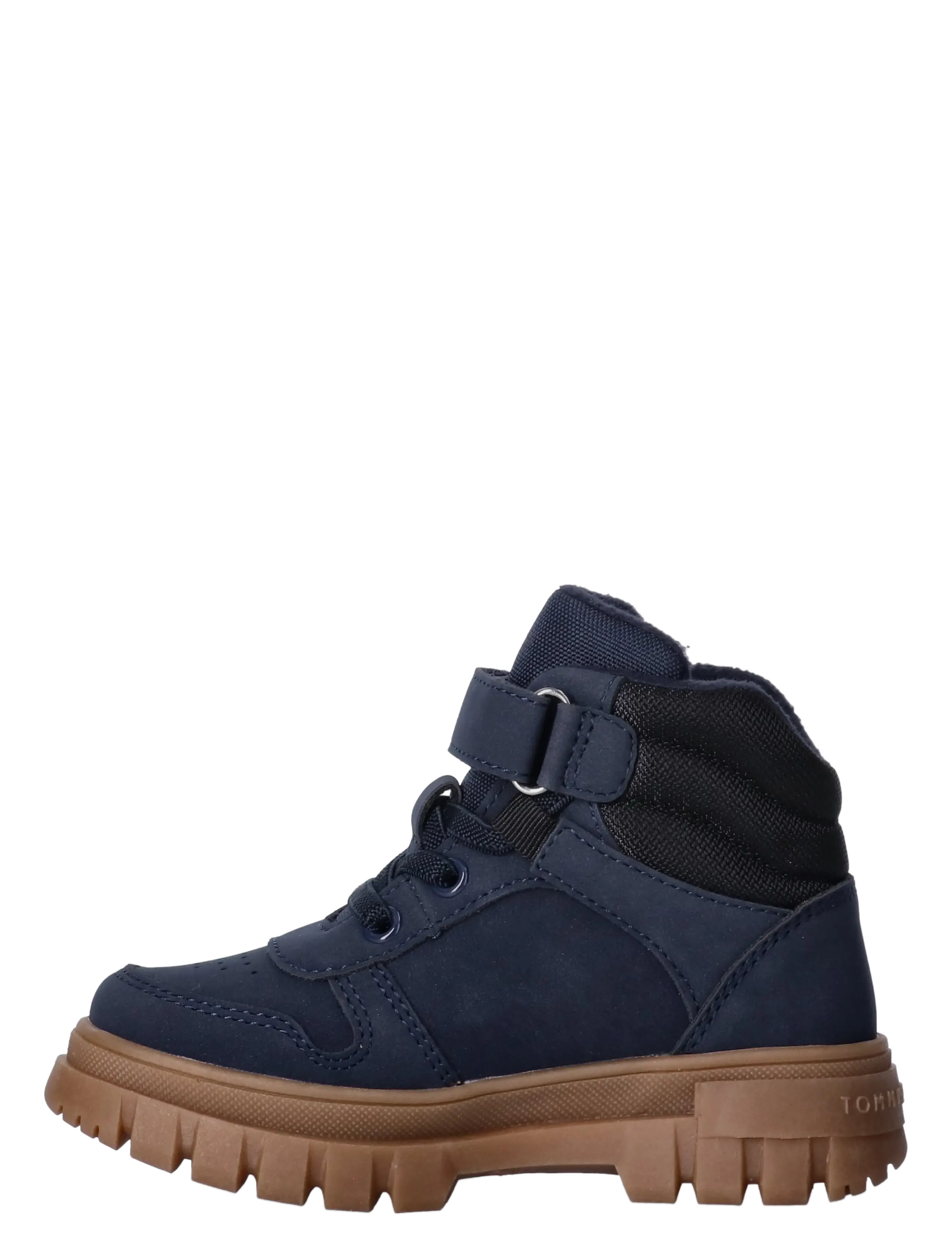 Tommy Hilfiger - LACE-UP/VELCRO BOOTIE CAMEL/BLACK - blue/black - 2