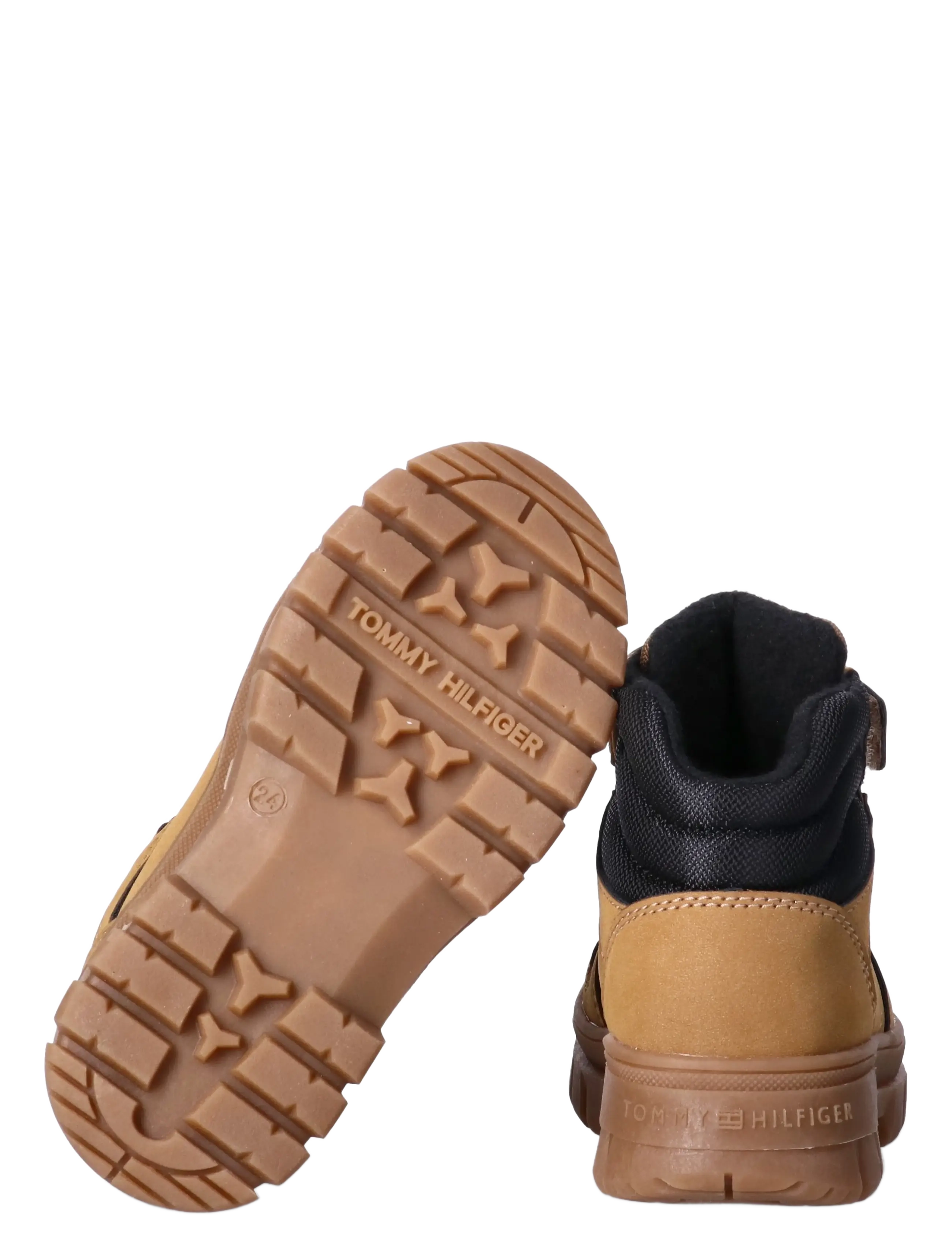 Tommy Hilfiger - LACE-UP/VELCRO BOOTIE CAMEL/BLACK - camel/black - 3