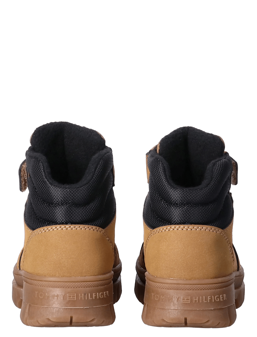 Tommy Hilfiger - LACE-UP/VELCRO BOOTIE CAMEL/BLACK - camel/black - 5