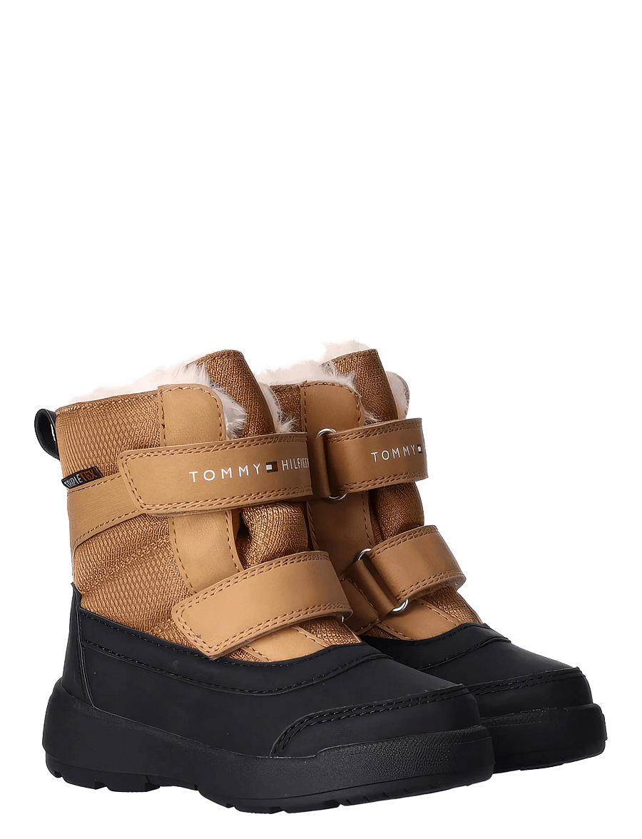 Tommy Hilfiger - FUNCTIONAL BOOTIE BLACK/CAMEL - winterstiefel - black/camel - 0