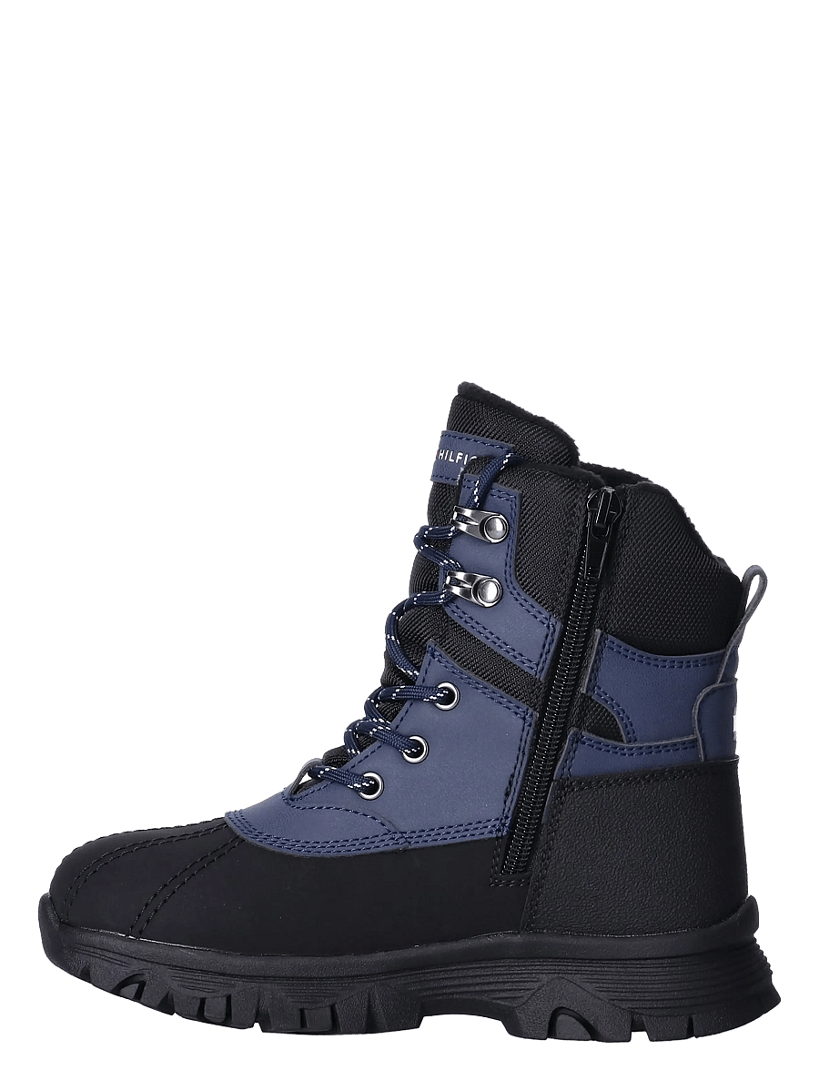 Tommy Hilfiger - FUNCTIONAL BOOTIE BLACK/BLUE - vinterstövlar - black/blue - 2