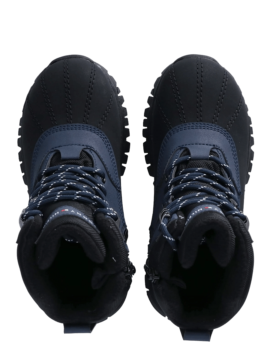 Tommy Hilfiger - FUNCTIONAL BOOTIE BLACK/BLUE - vinterstövlar - black/blue - 4